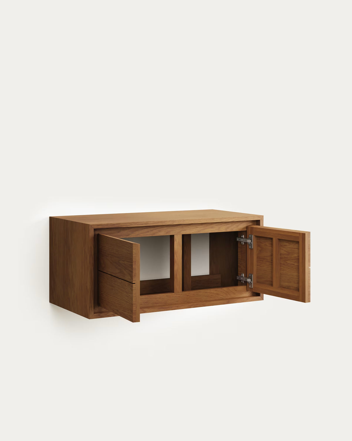 Kenta Walnowe Wood Bathroom Cabinet