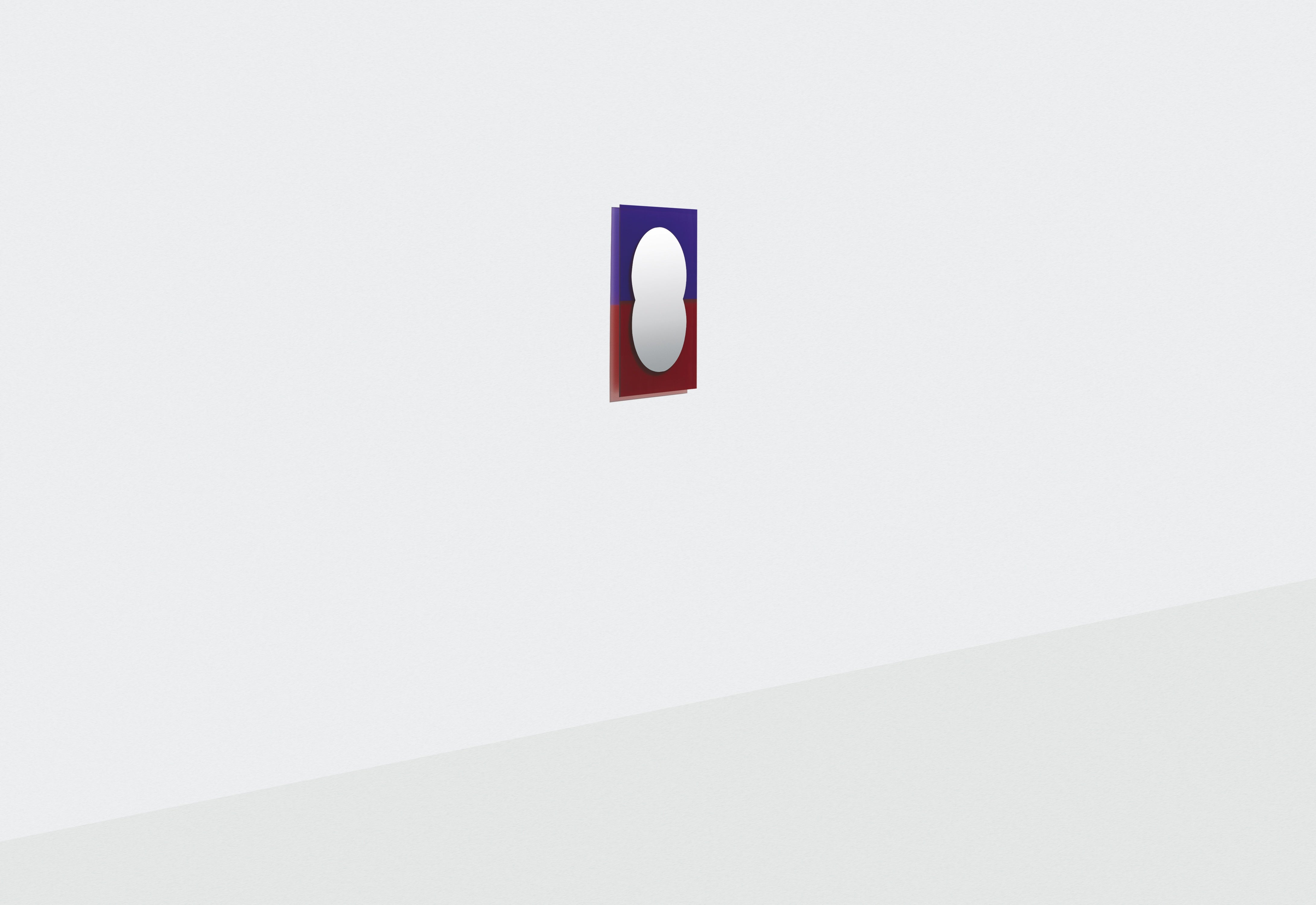 WANDER Wall Mirror in Purple with Burgundy