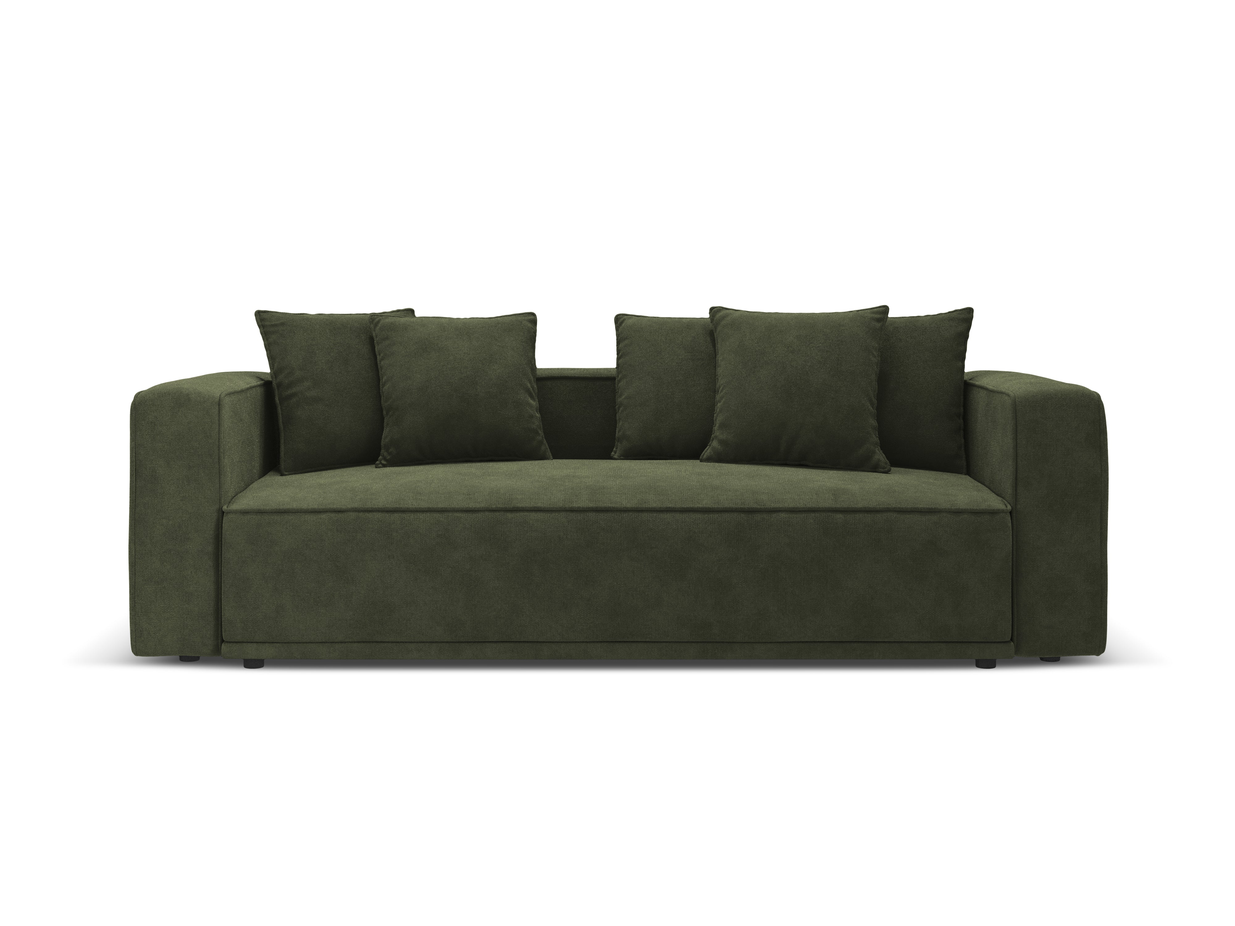 Sofa aksamitna z funkcją spania RIBES zielony