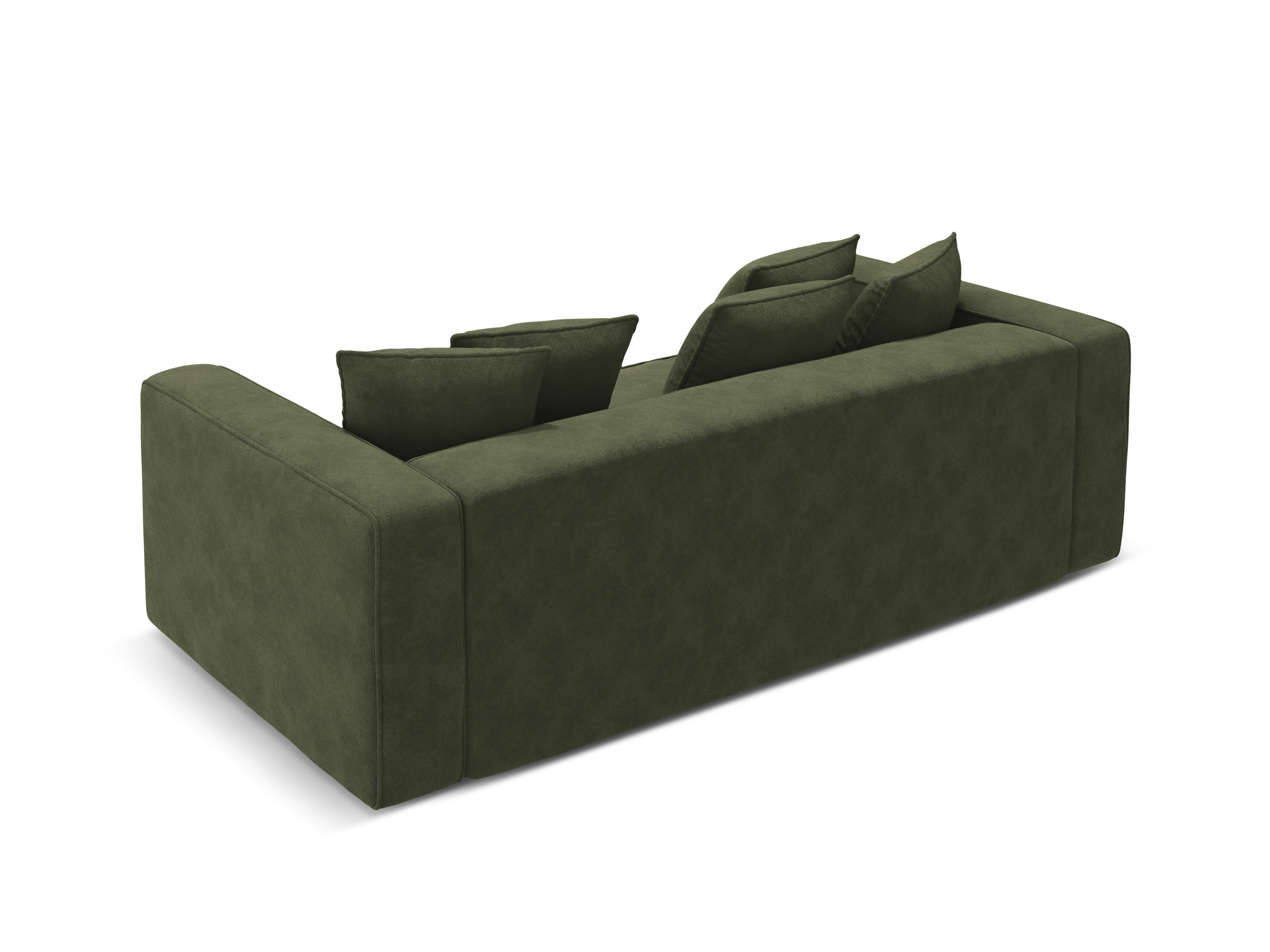 Sofa aksamitna z funkcją spania RIBES zielony