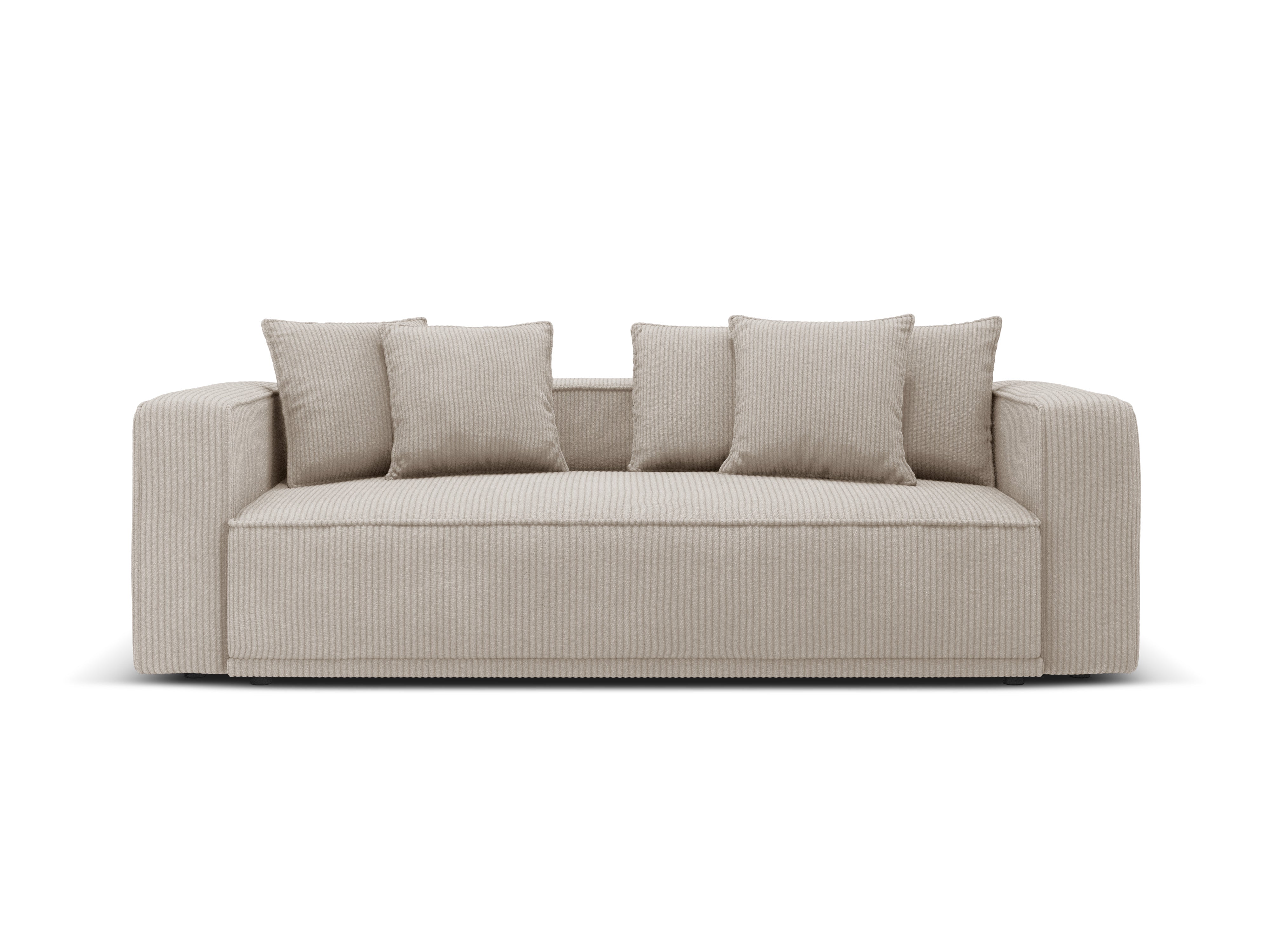 Sofa z funkcją spania RIBES beżowy sztruks