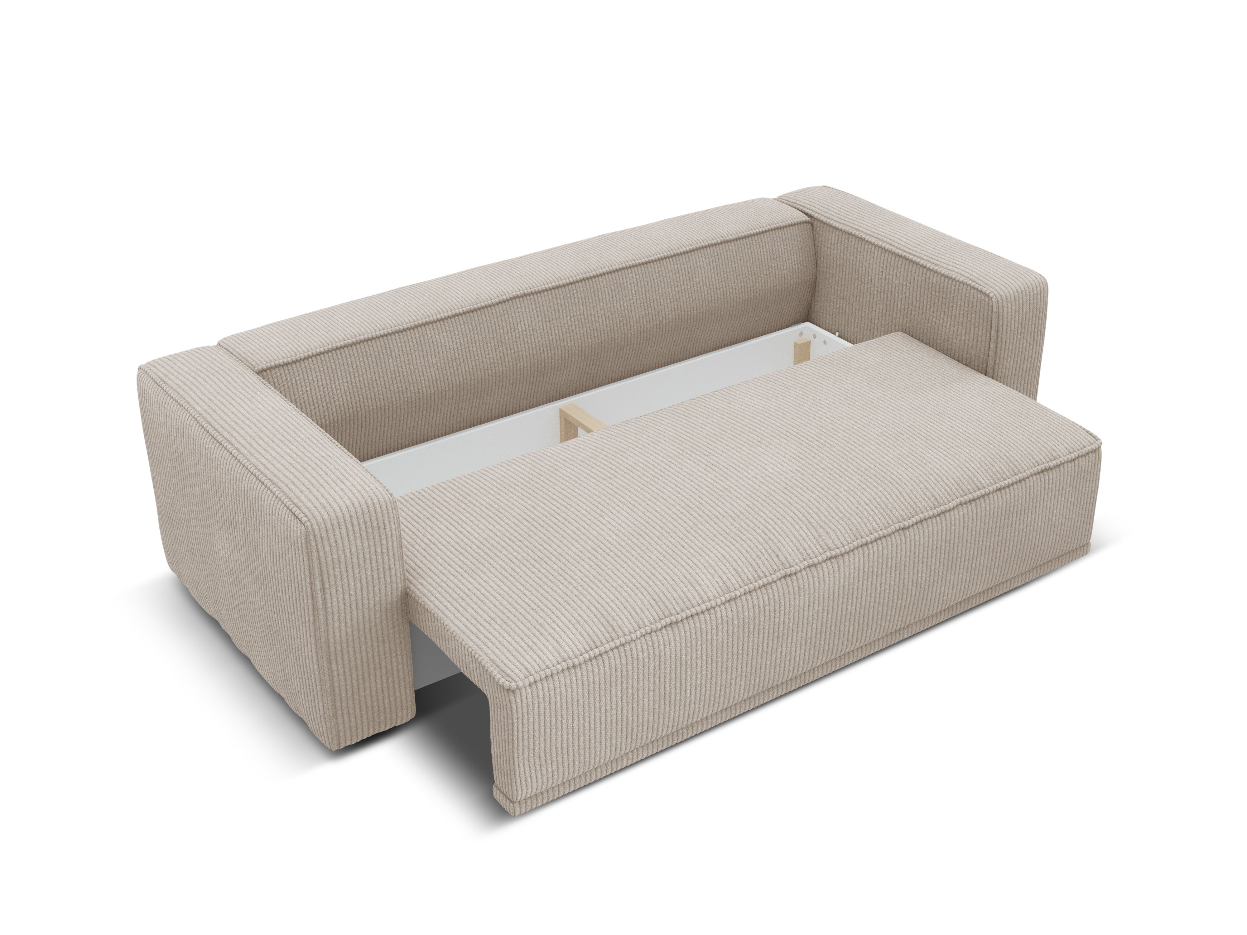 Sofa z funkcją spania RIBES beżowy sztruks