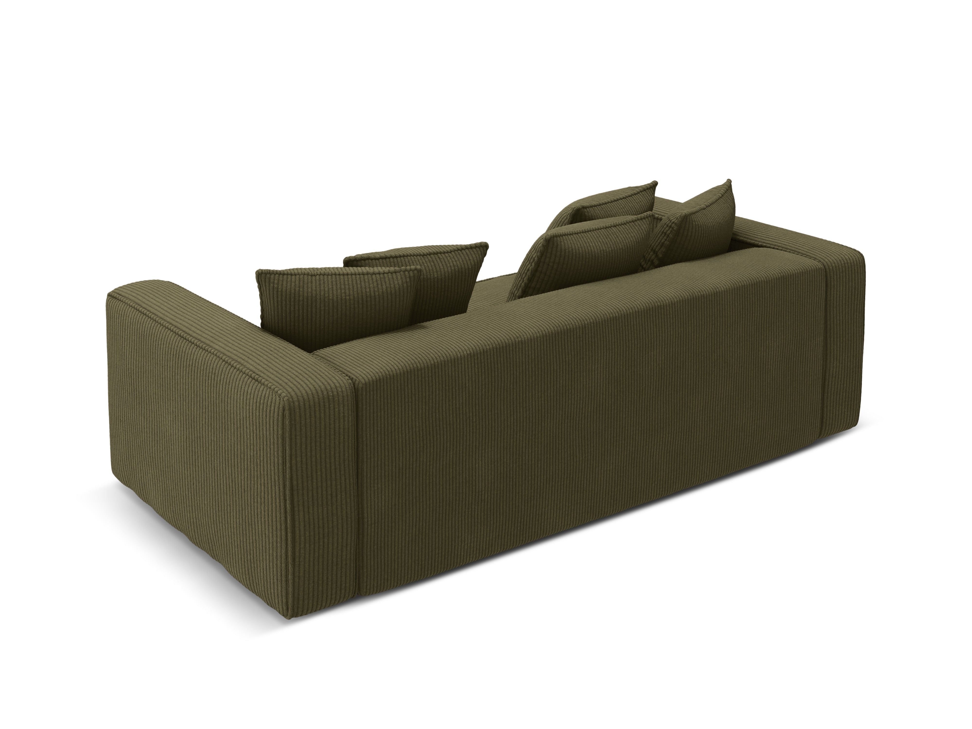Sofa z funkcją spania RIBES zielony sztruks