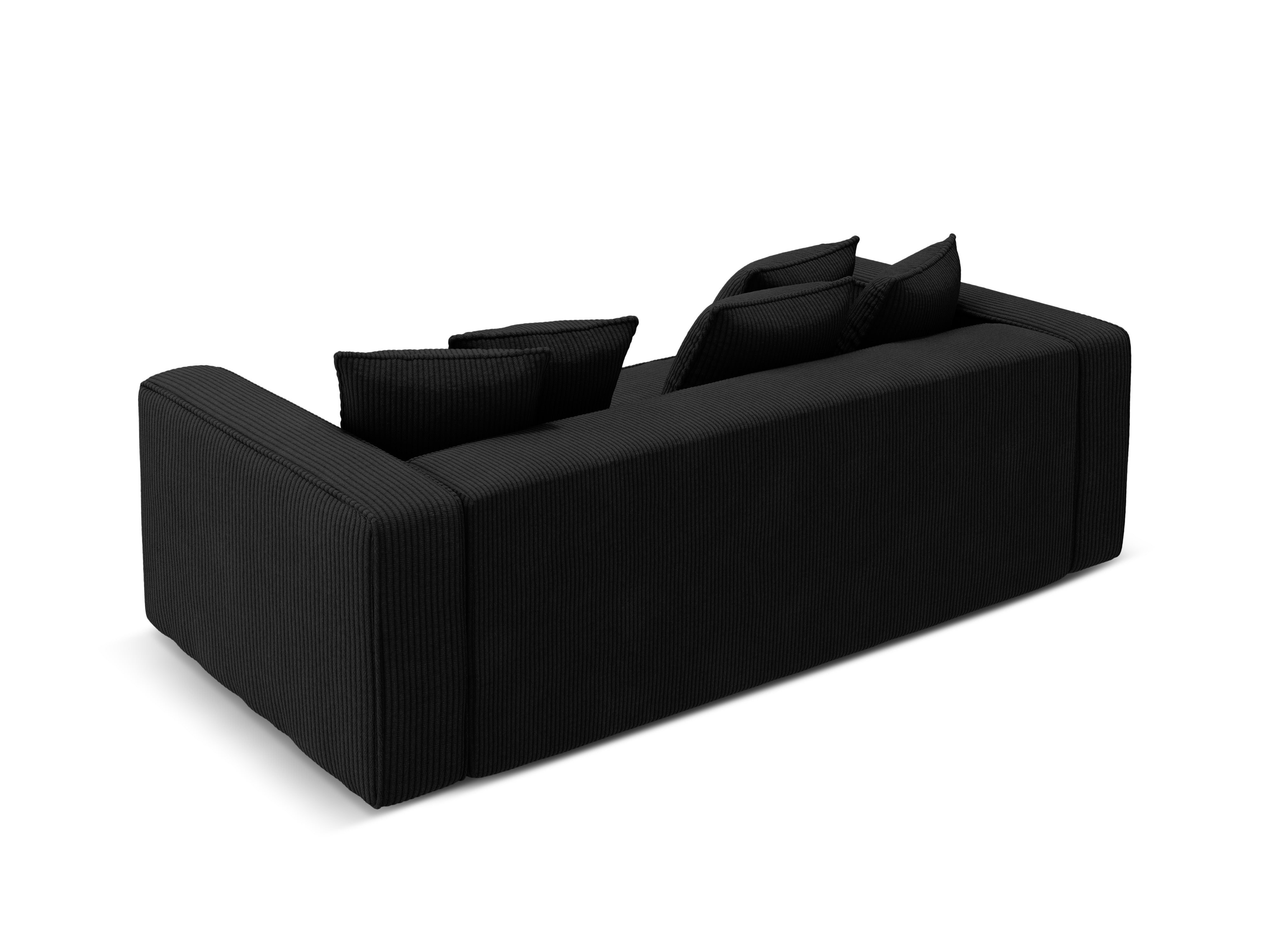 Sofa z funkcją spania RIBES czarny sztruks