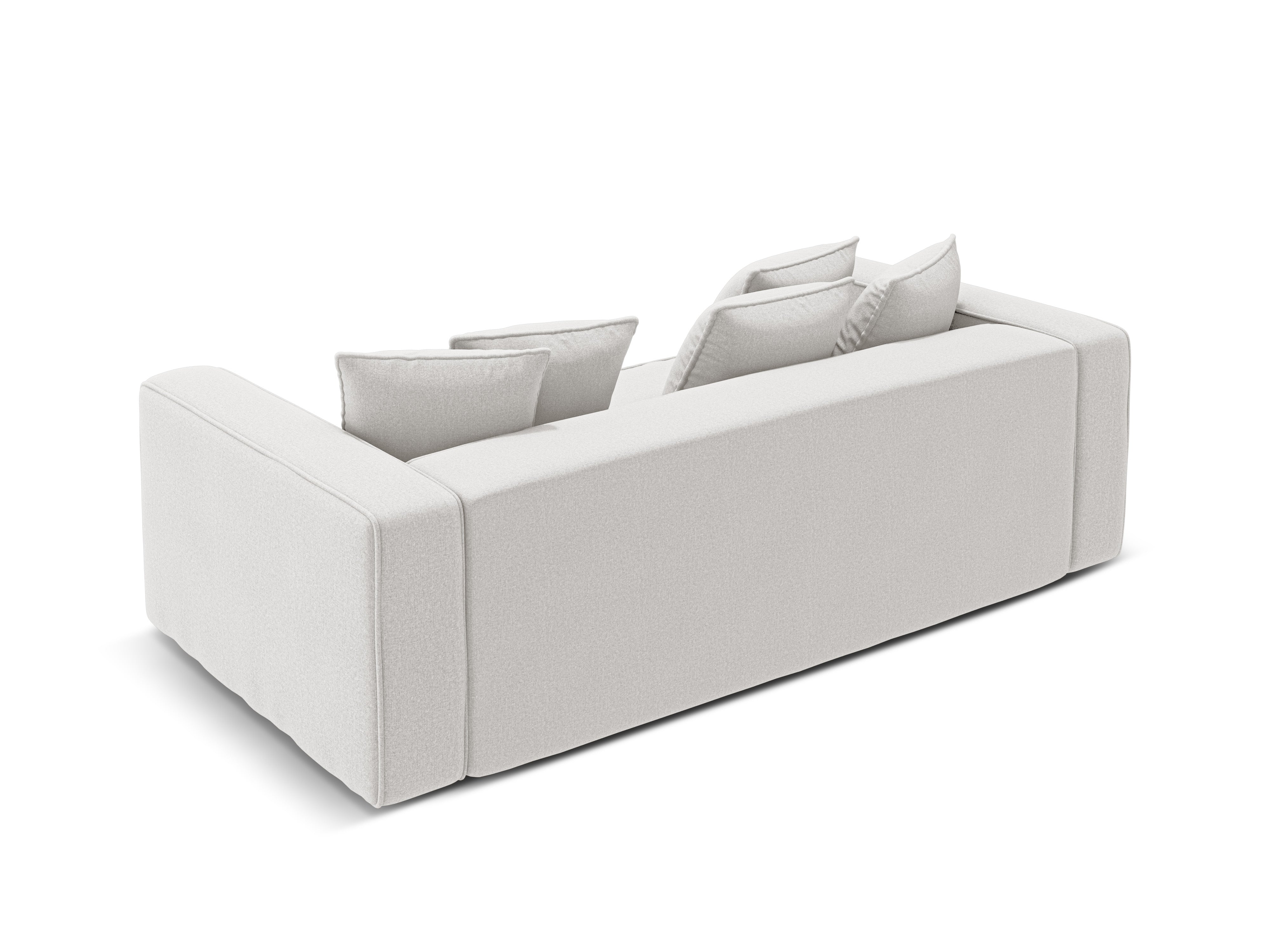 Sofa z funkcją spania RIBES srebrny szenil