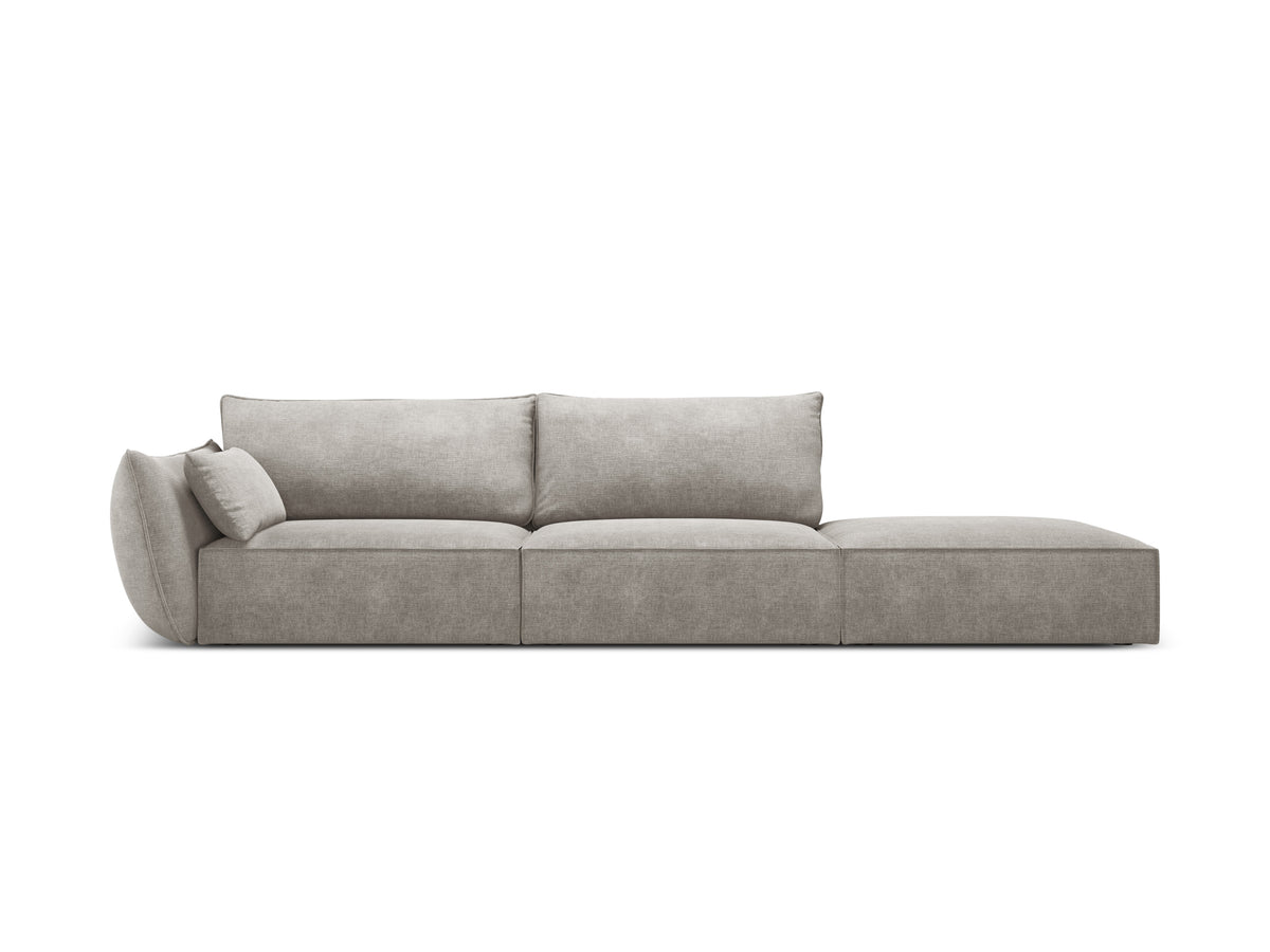 Sofa in the sofa fabric. Right -sided open Vanda Jasnoszary