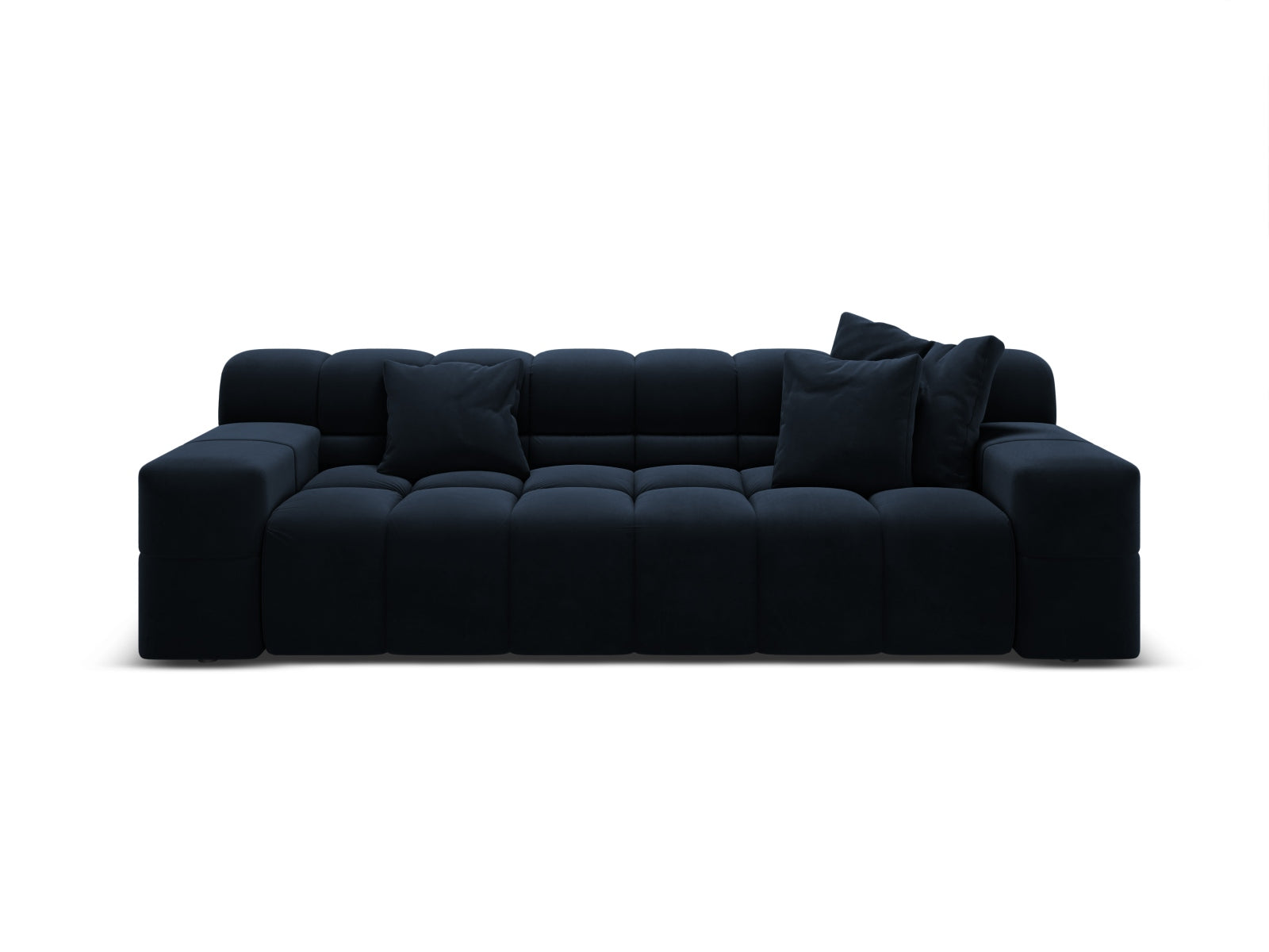 AGAVE navy blue velvet 3-seater sofa