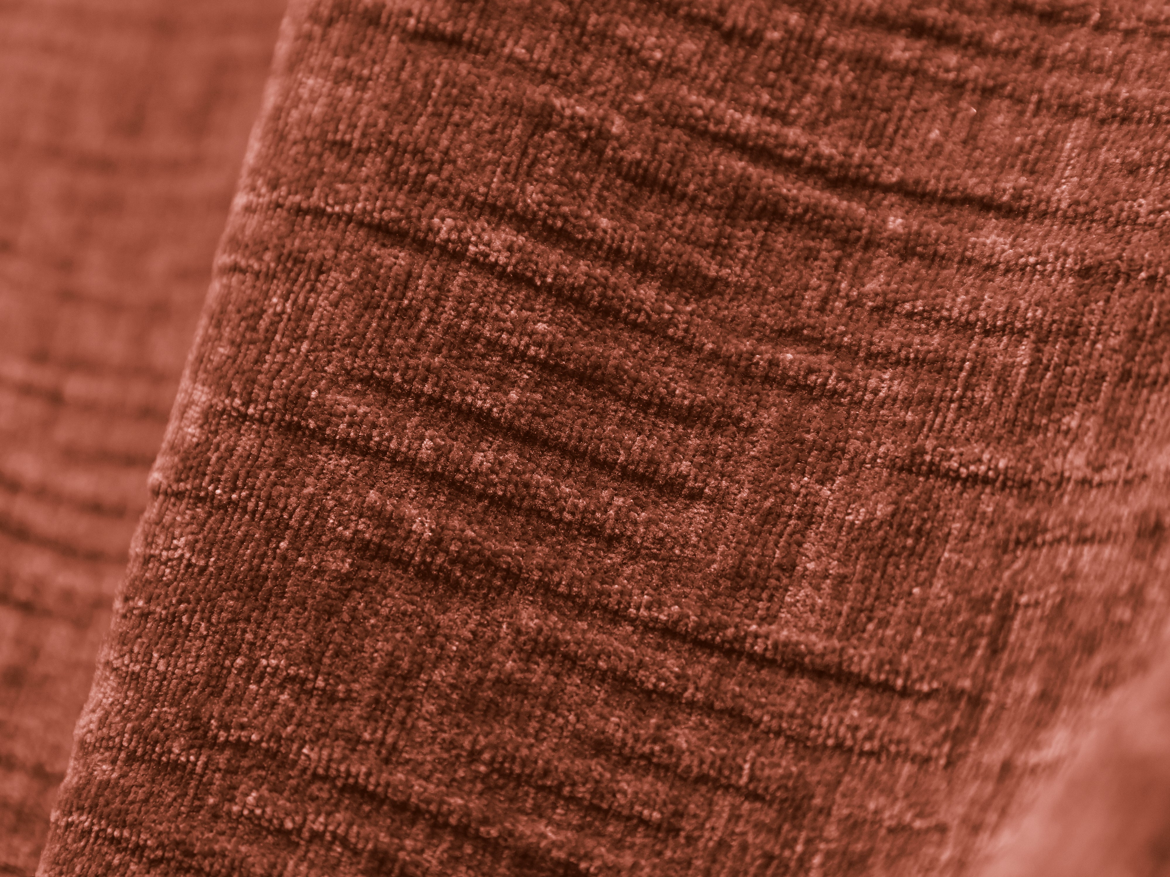Sofa in the Sielilian Fabric of 3-person Vanda Terracotta