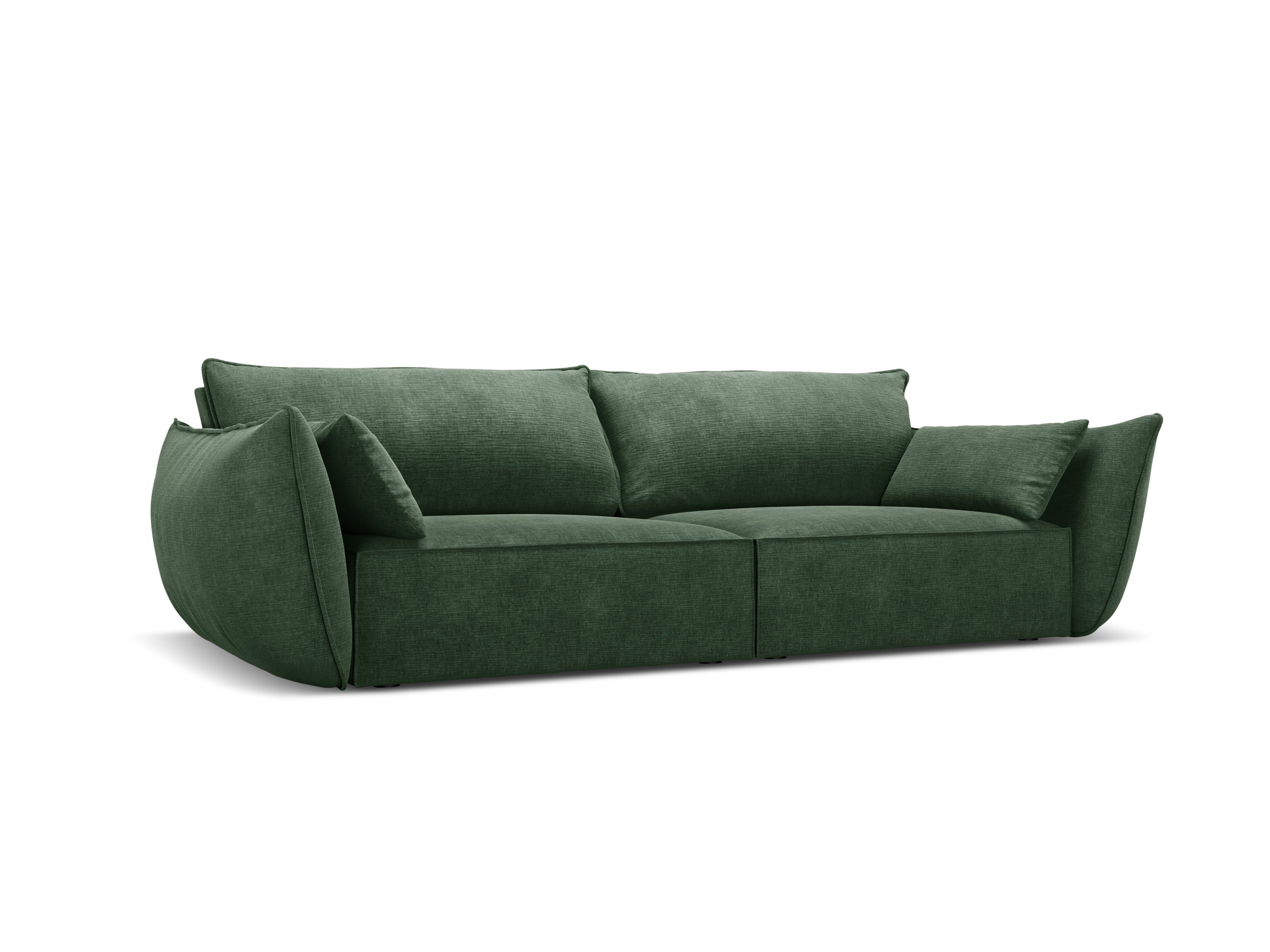 Sofa in the sofa fabric of 3rd Vanda bottle green