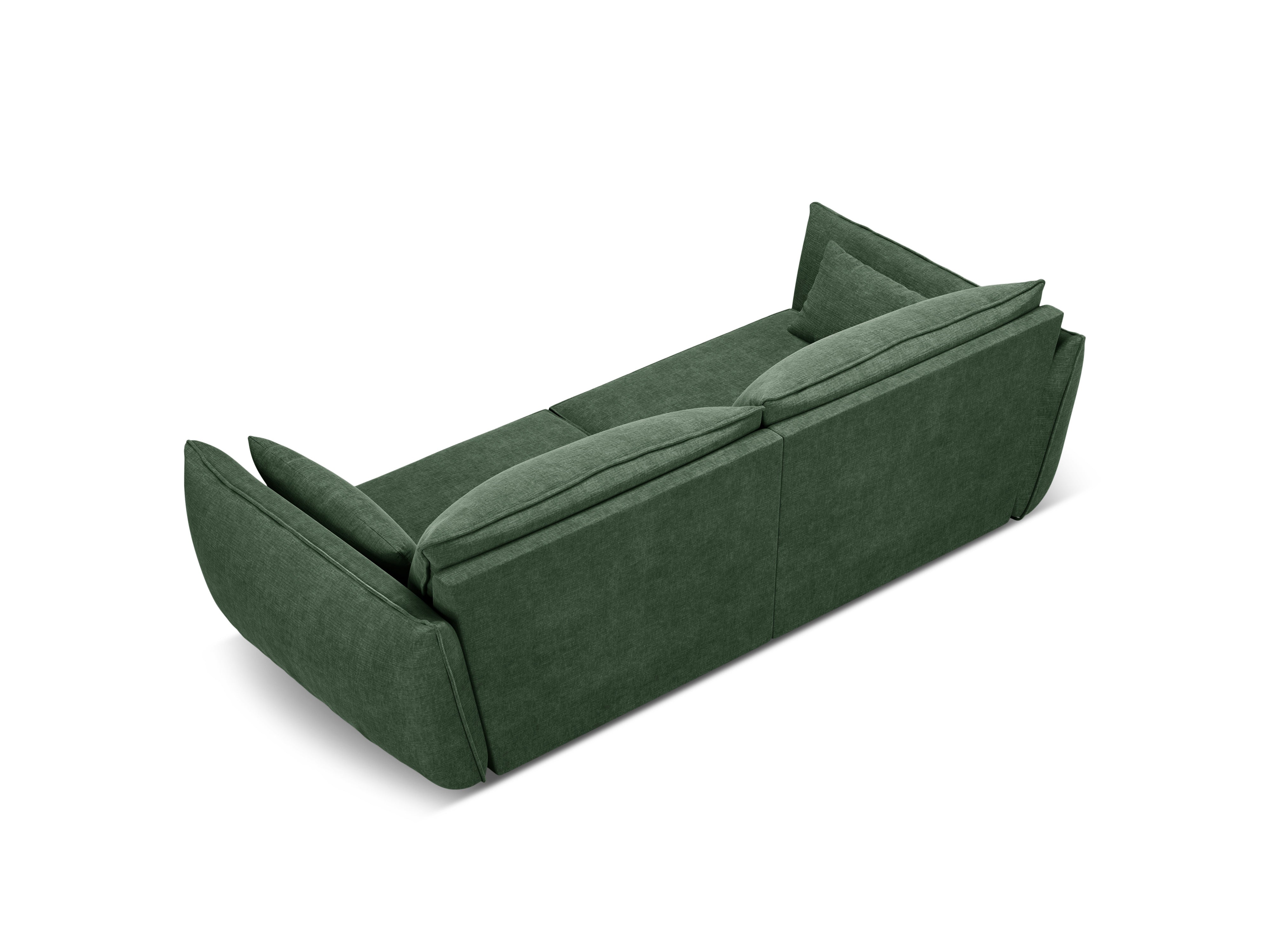 Sofa in the sofa fabric of 3rd Vanda bottle green