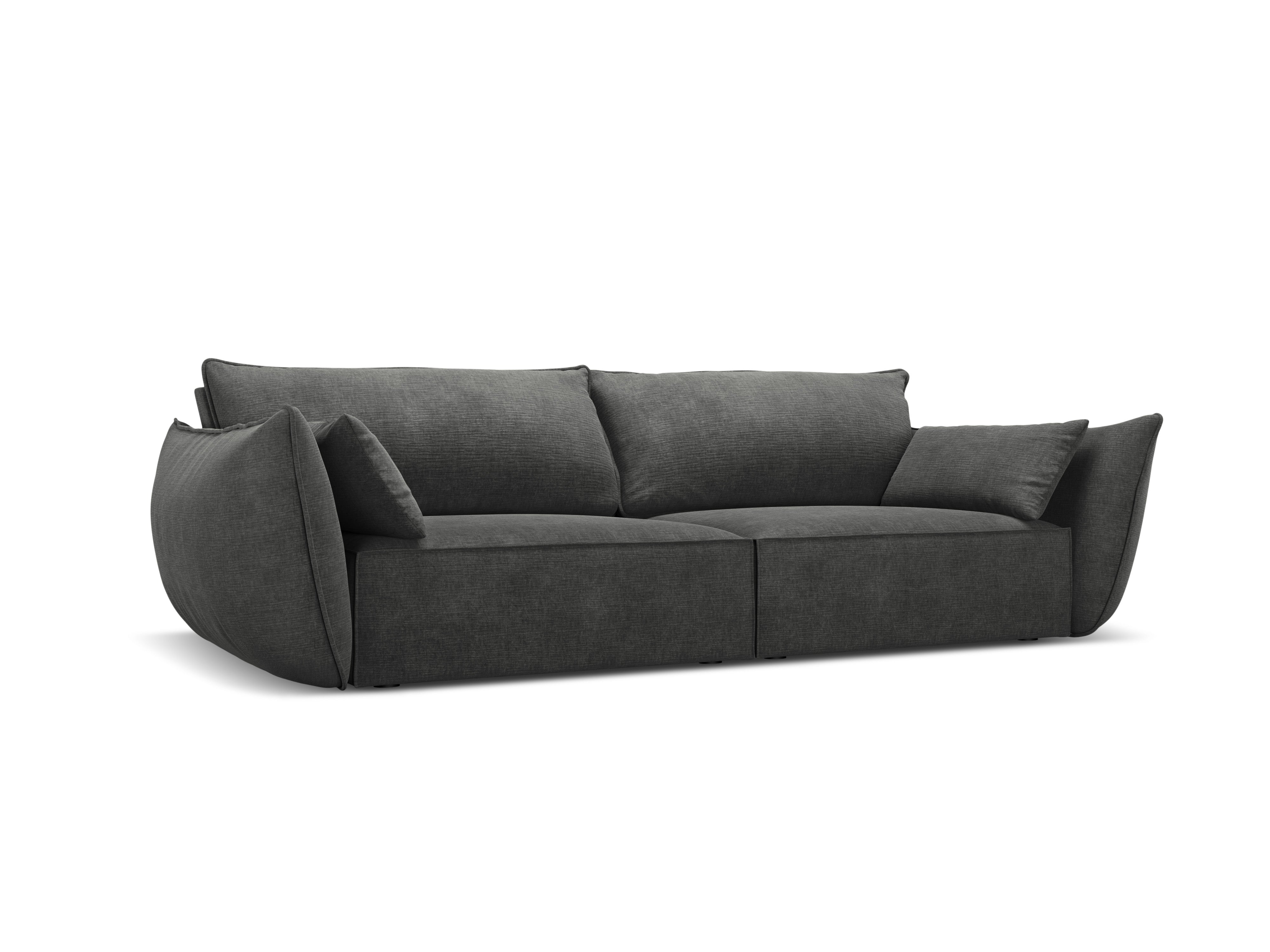 Sofa in the sofa fabric of 3rd Vanda Dark gray