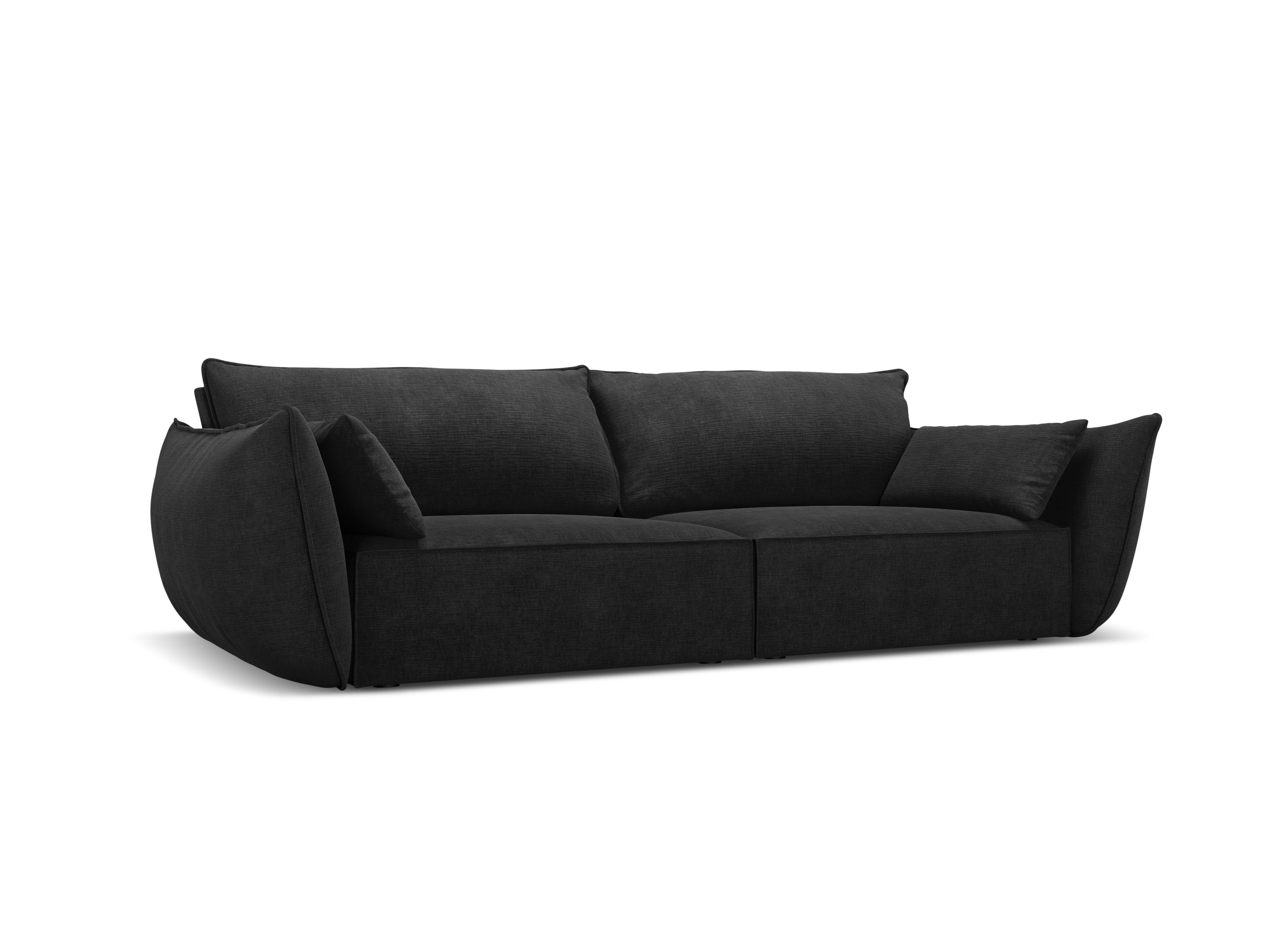 Sofa in the Sielilian Fabric of 3-person Vanda Czarny