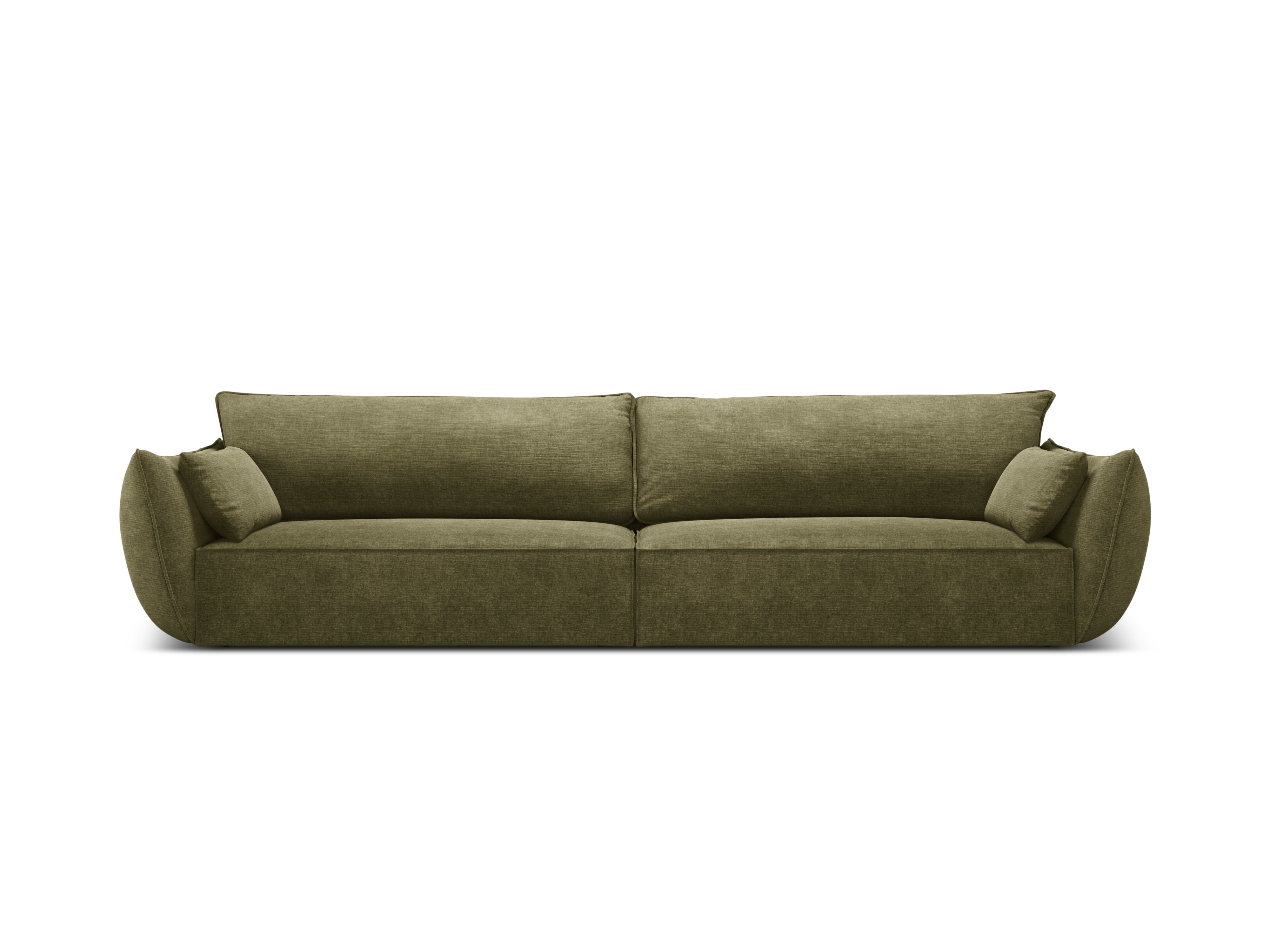 Sofa in the sofa fabric of 4-person vanda green
