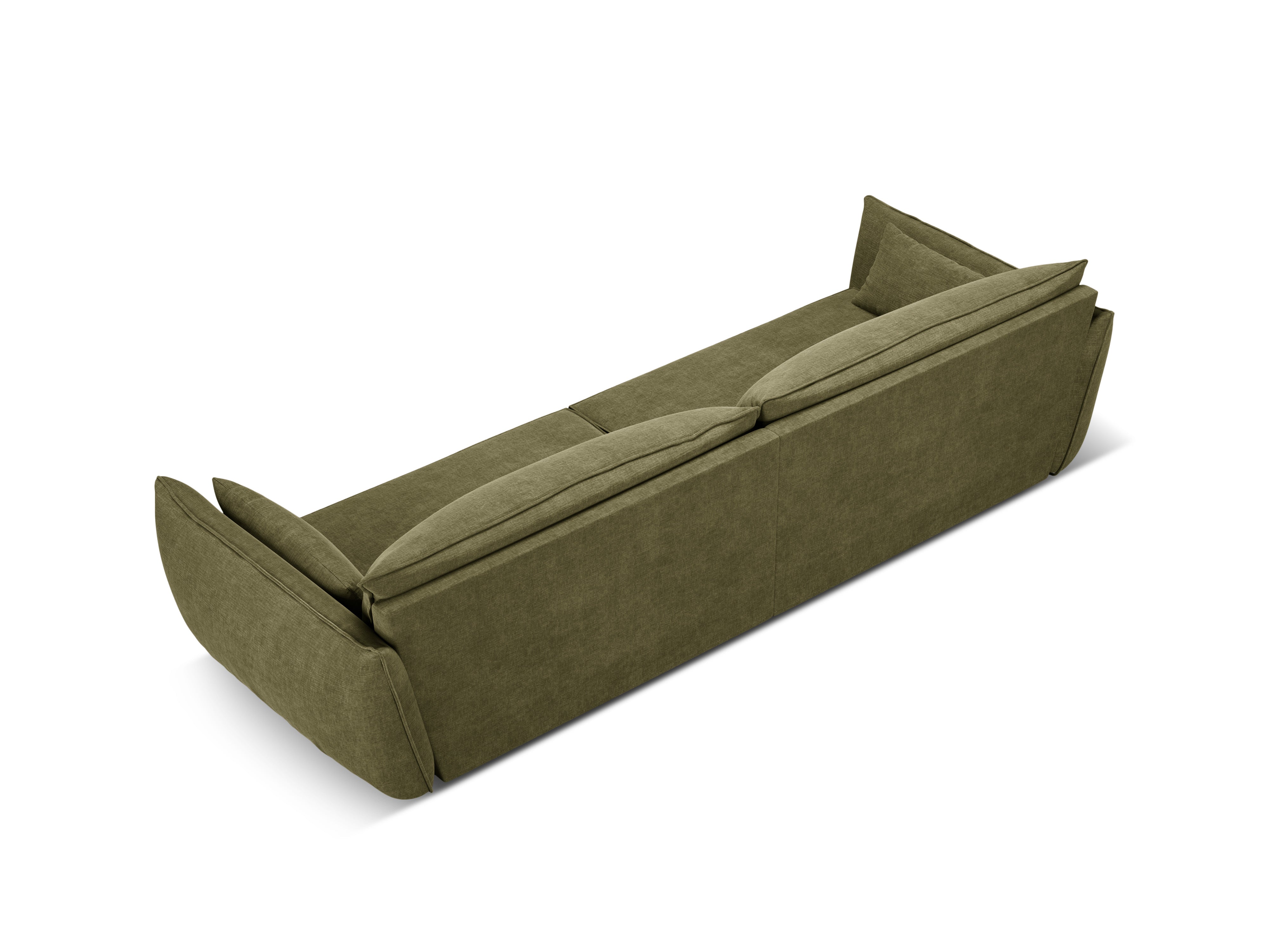 Sofa in the sofa fabric of 4-person vanda green
