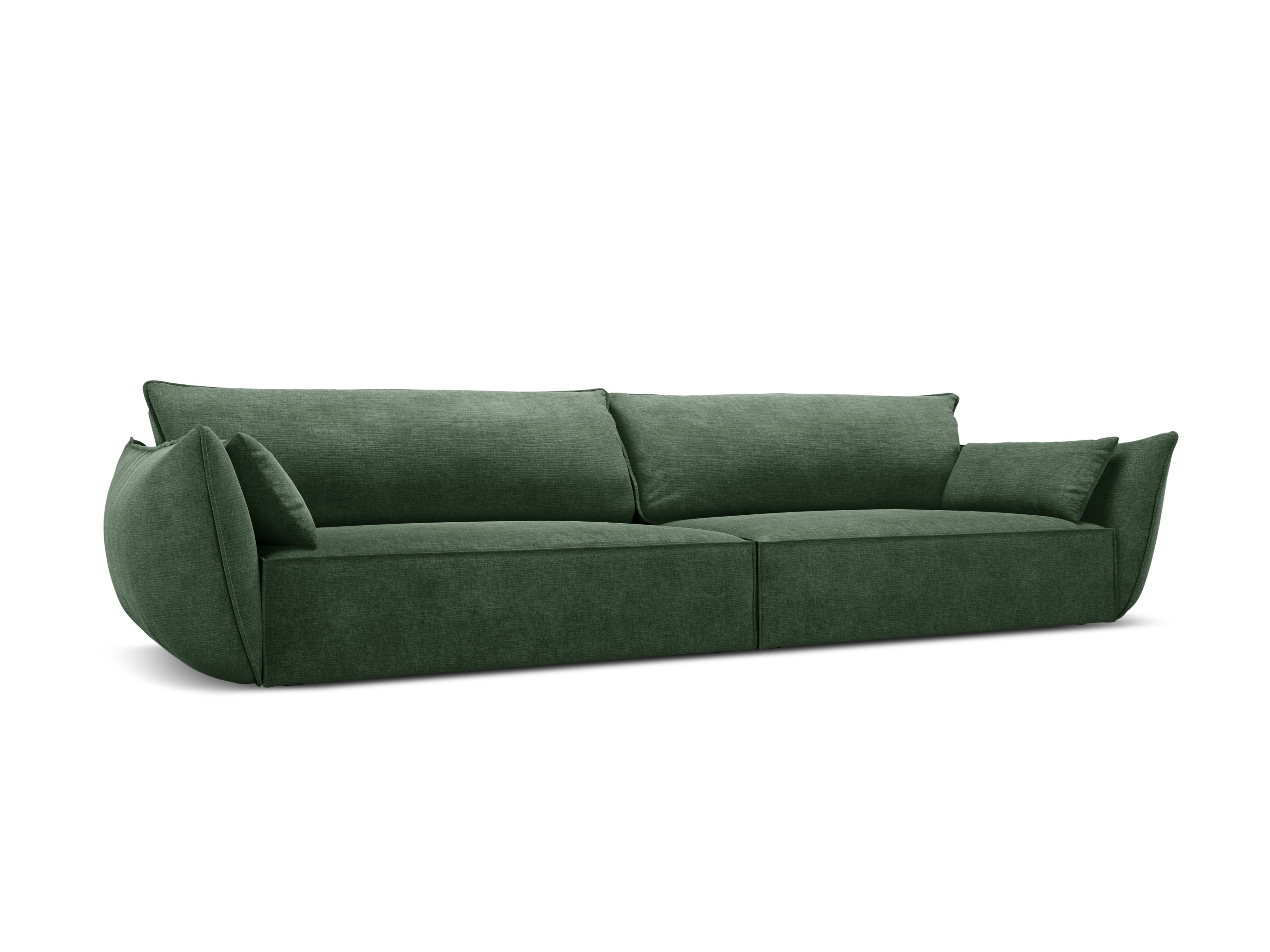 Sofa in the sofa fabric of 4-seater Vanda Bottel Greenery
