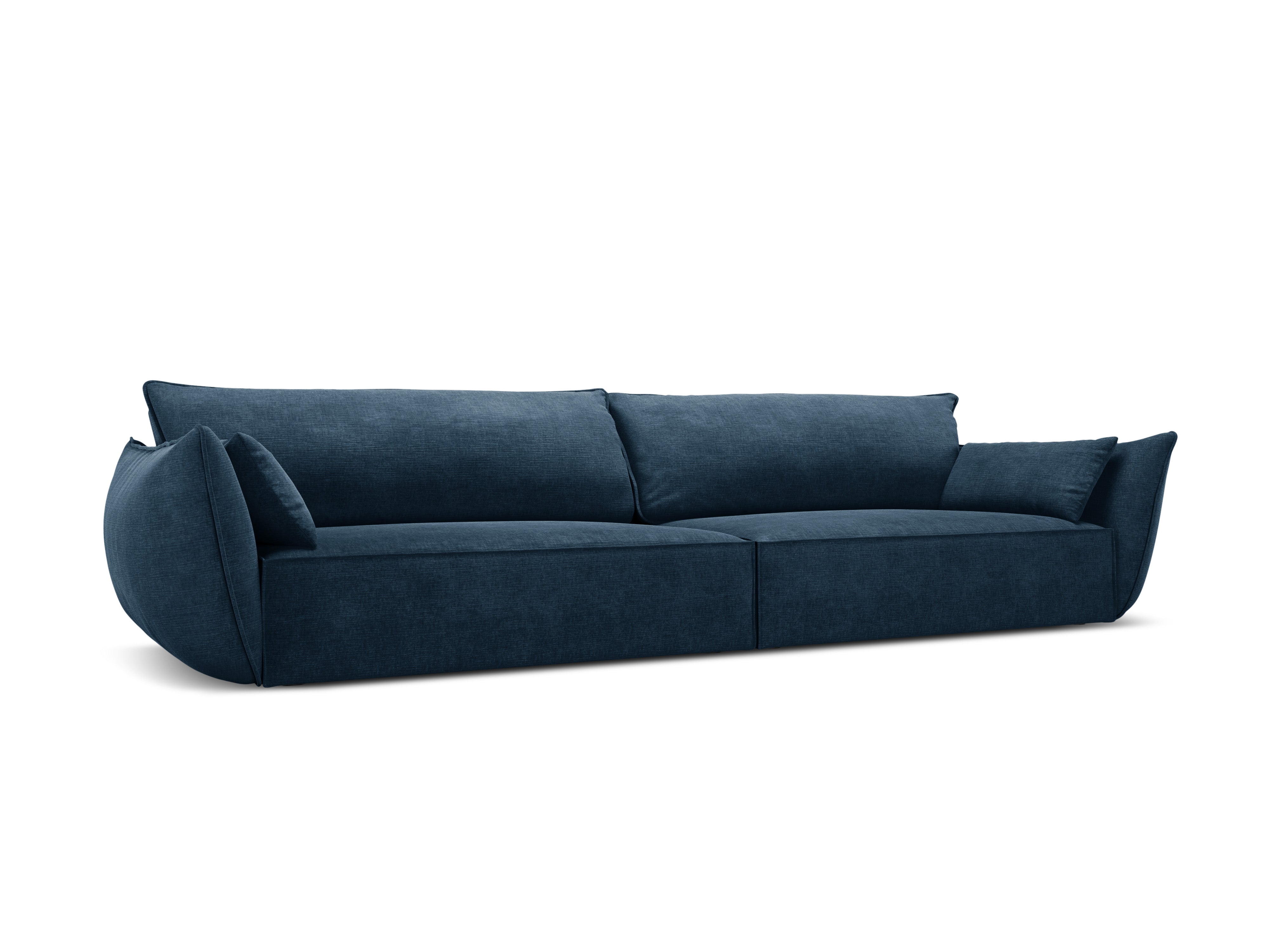 Sofa in the sofa fabric of 4-seater Vanda Royal Granat