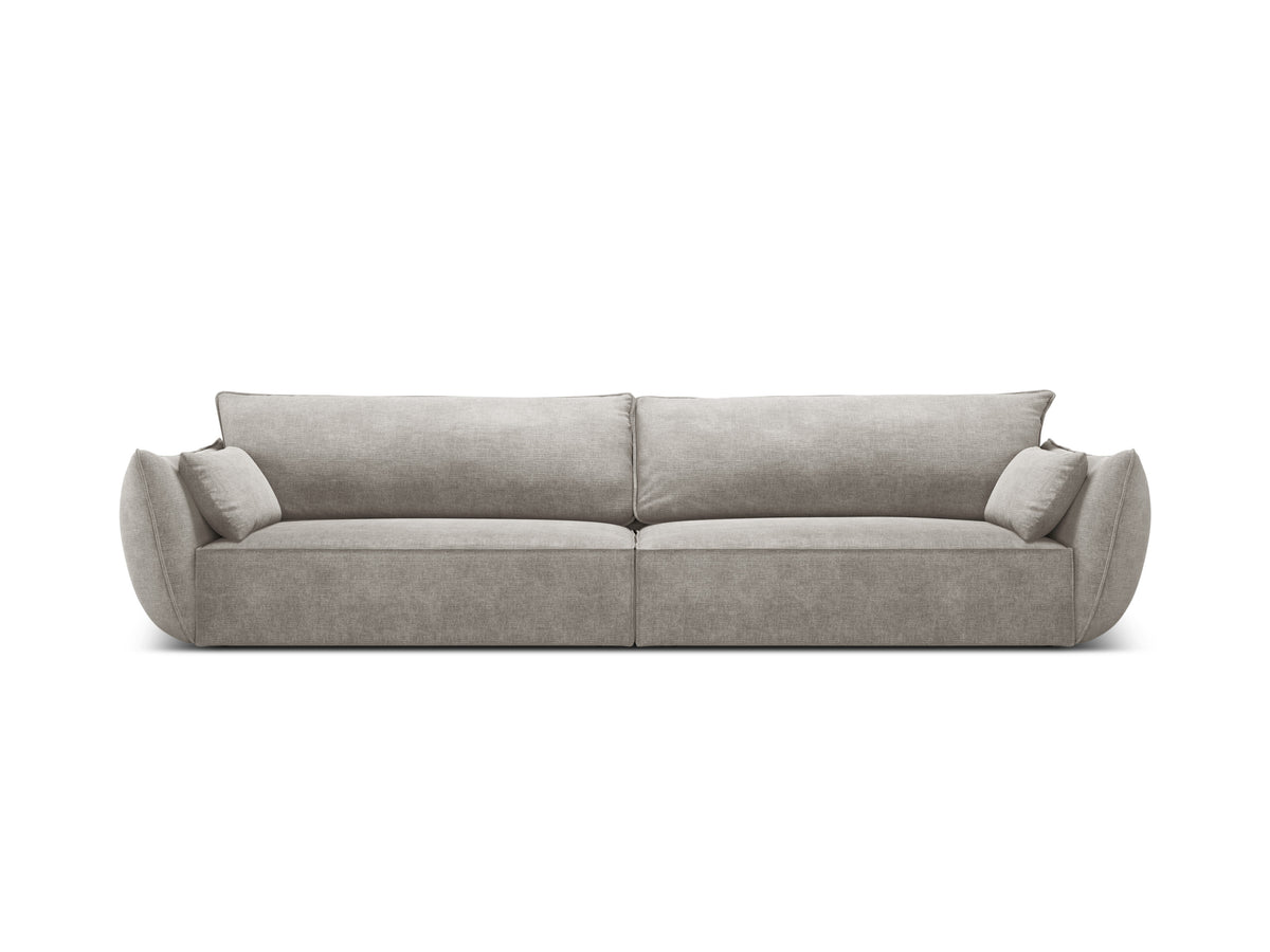 Sofa in the sofa fabric of 4-person Vanda Jasnoszary