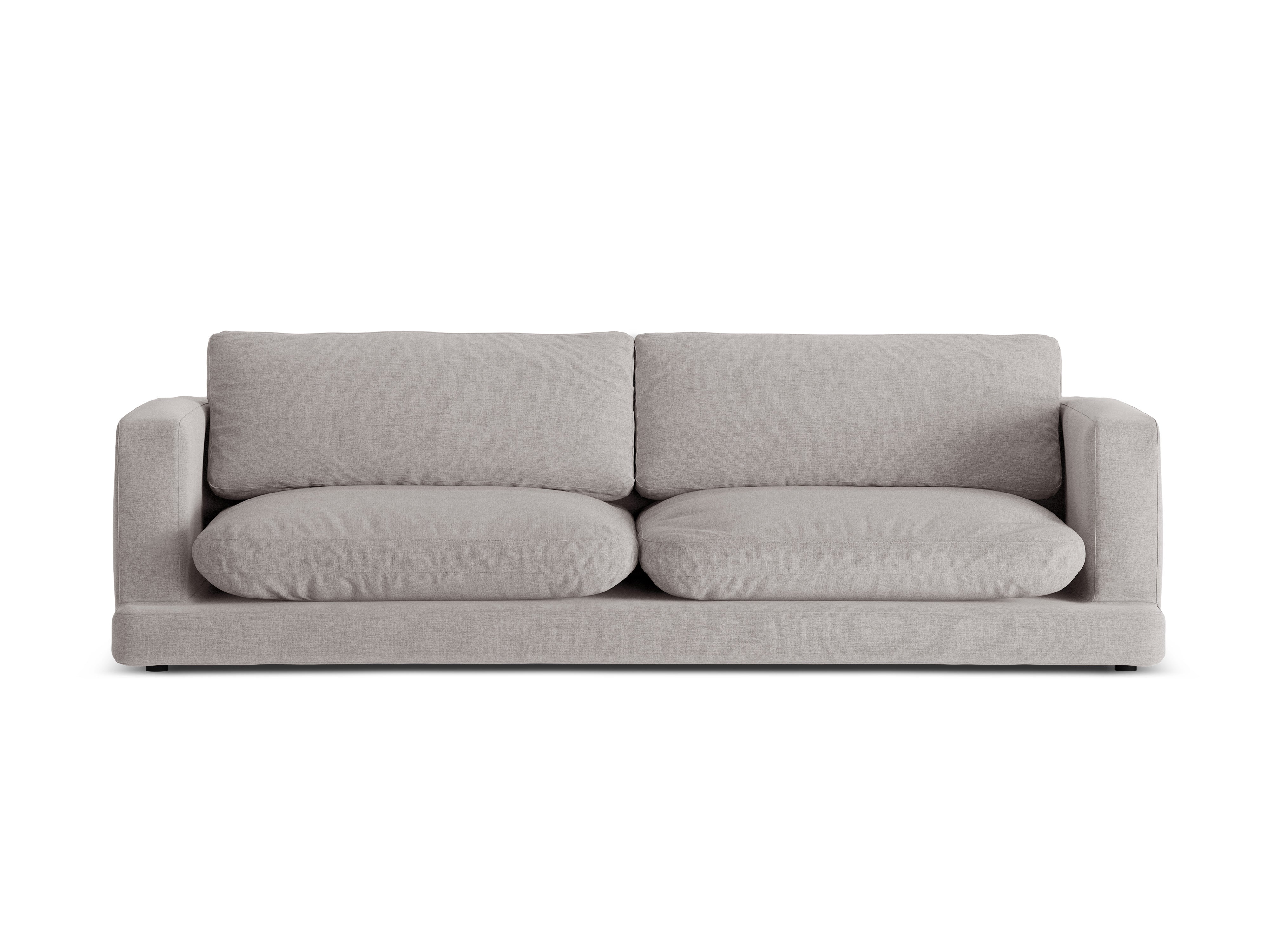 4-seater DAPHNE sofa warm gray chenille