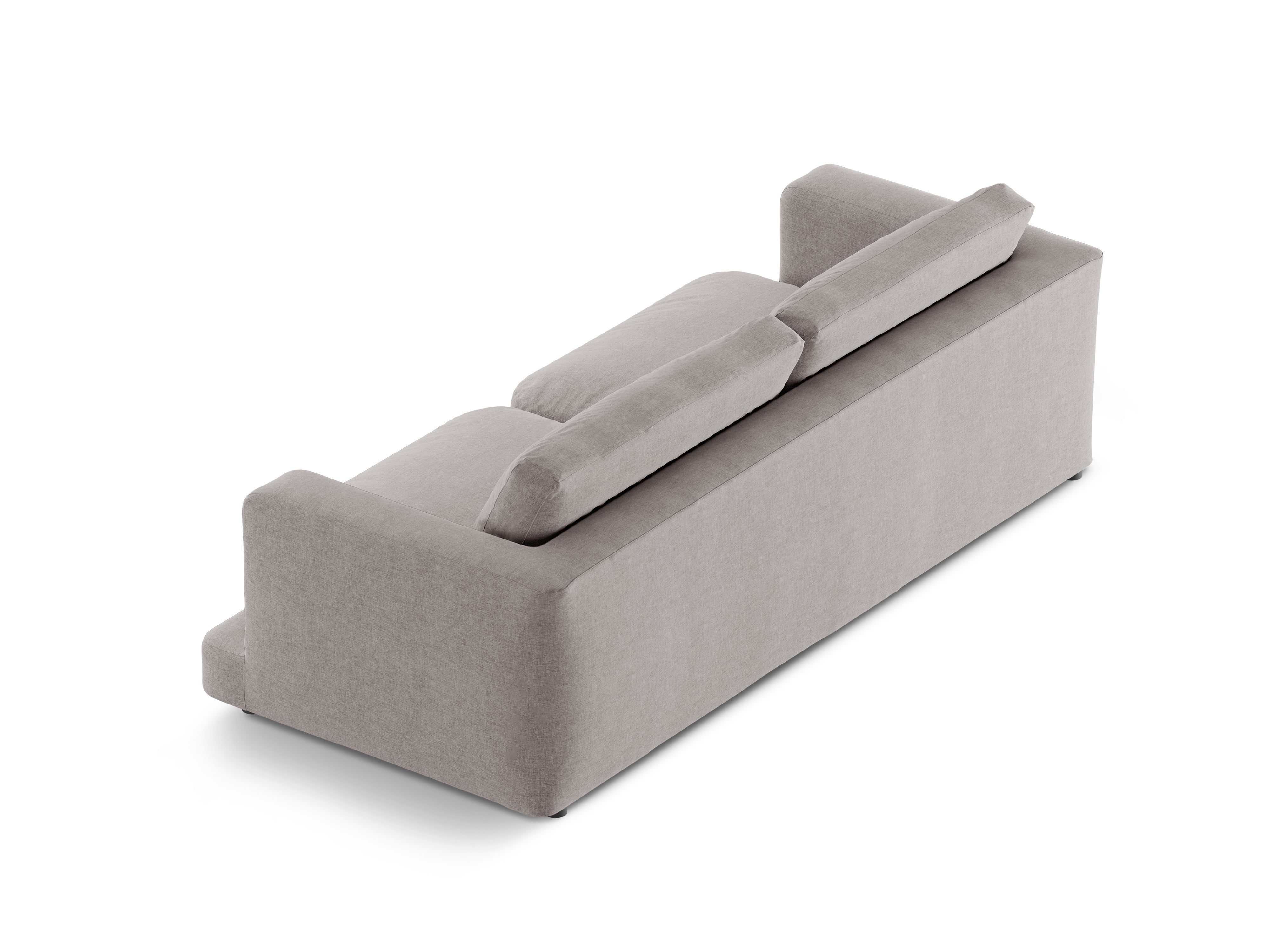 4-seater DAPHNE sofa warm gray chenille
