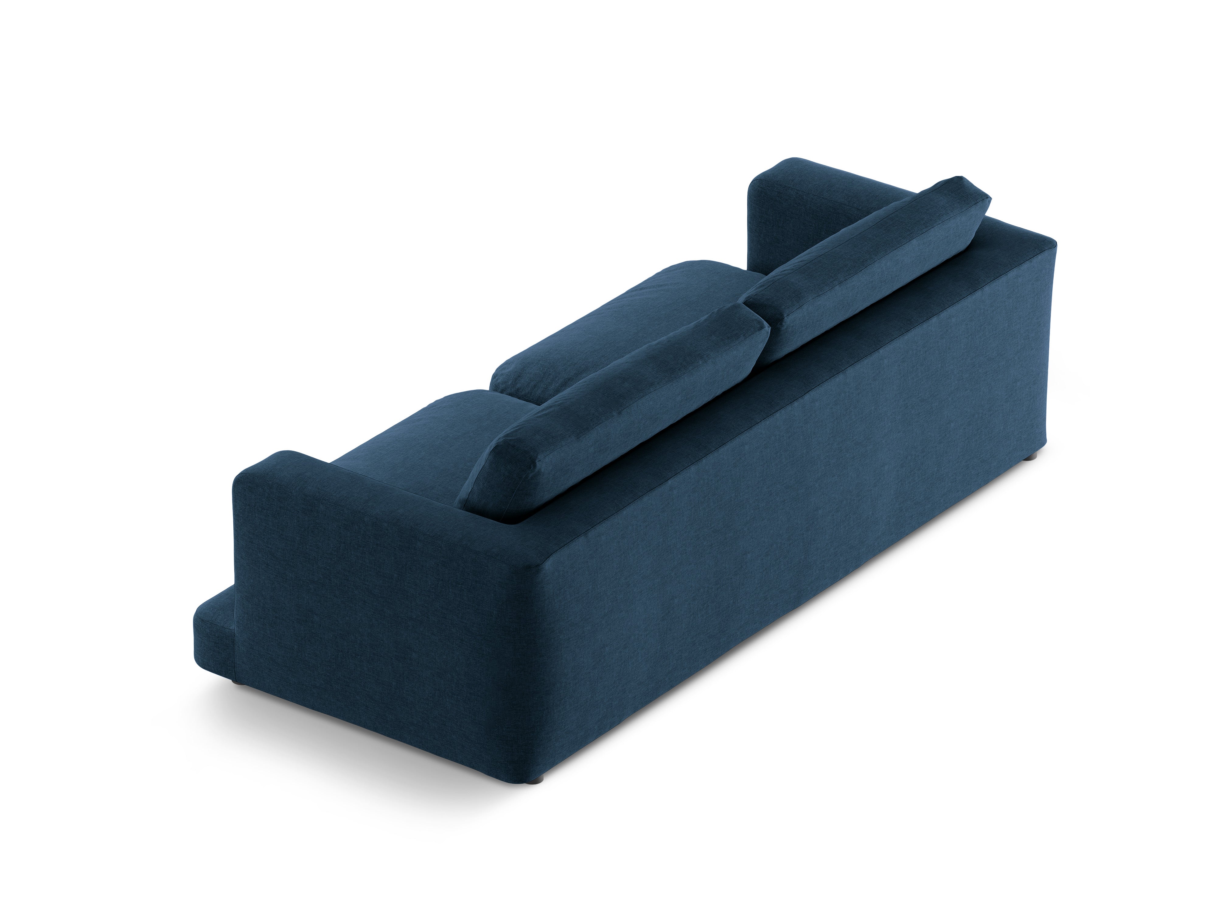 4-seater DAPHNE sofa dark blue chenille