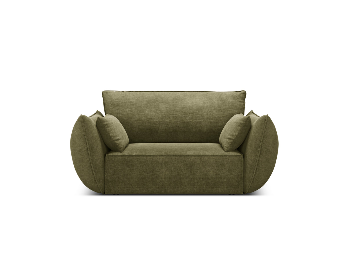 Armchair in the szenil fabric of Vanda Zielony