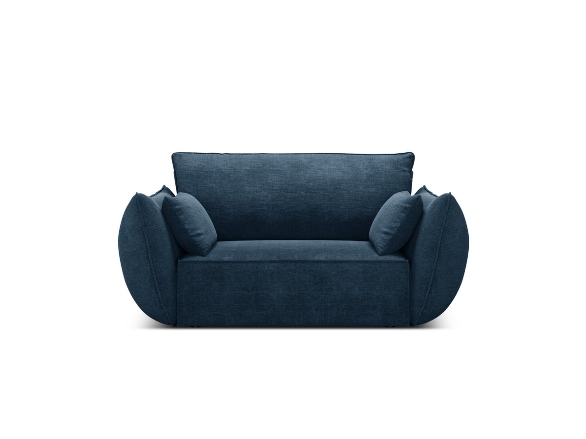 Armchair in the szenil fabric of Vanda Royal Granat
