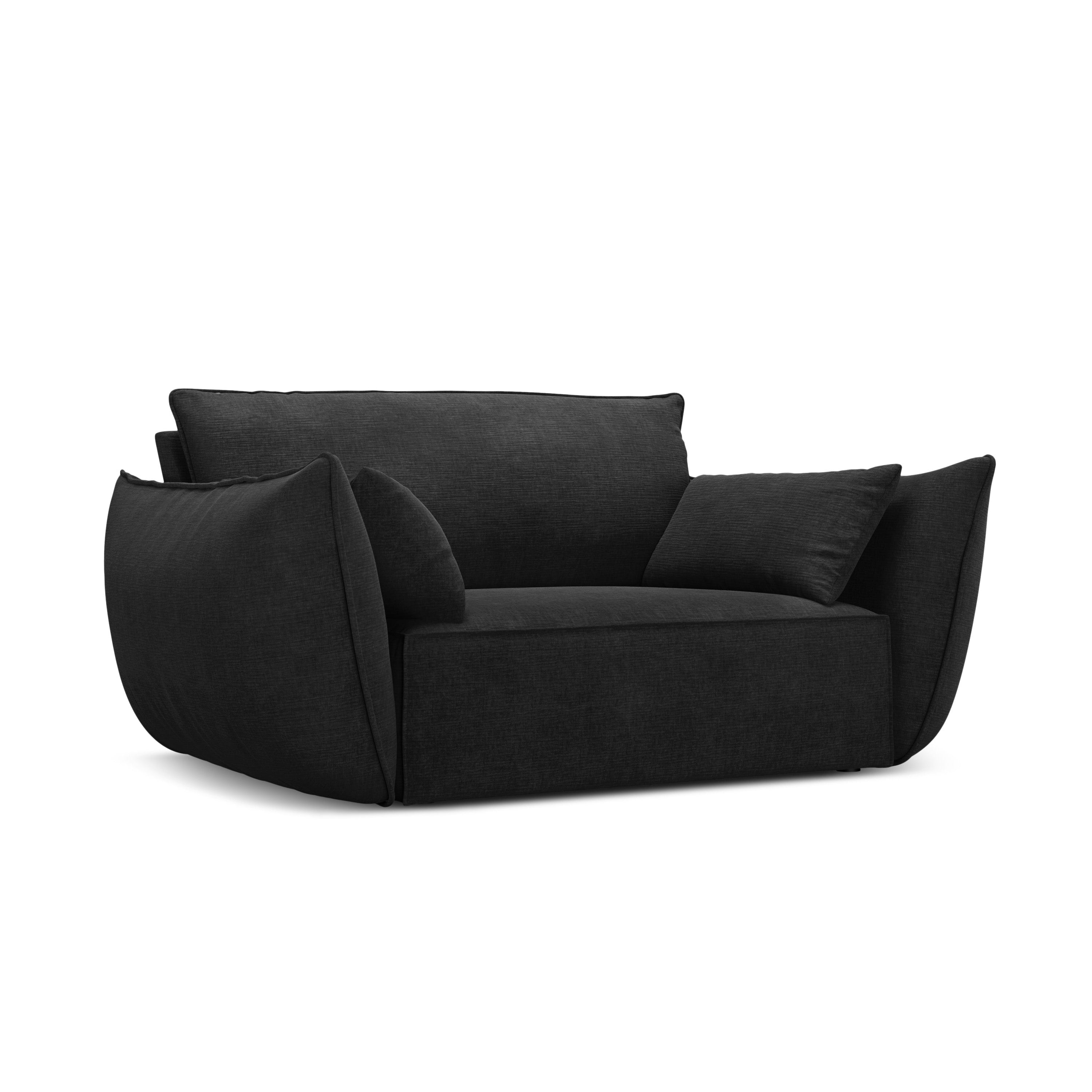 Armchair in the szenil fabric of Vanda Czarny