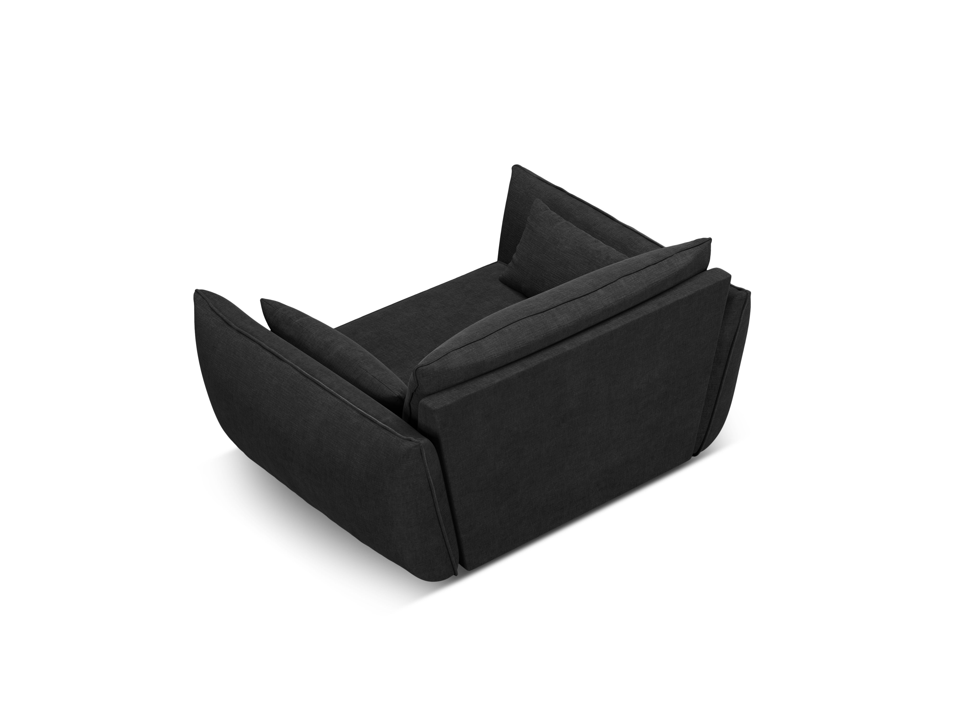 Armchair in the szenil fabric of Vanda Czarny