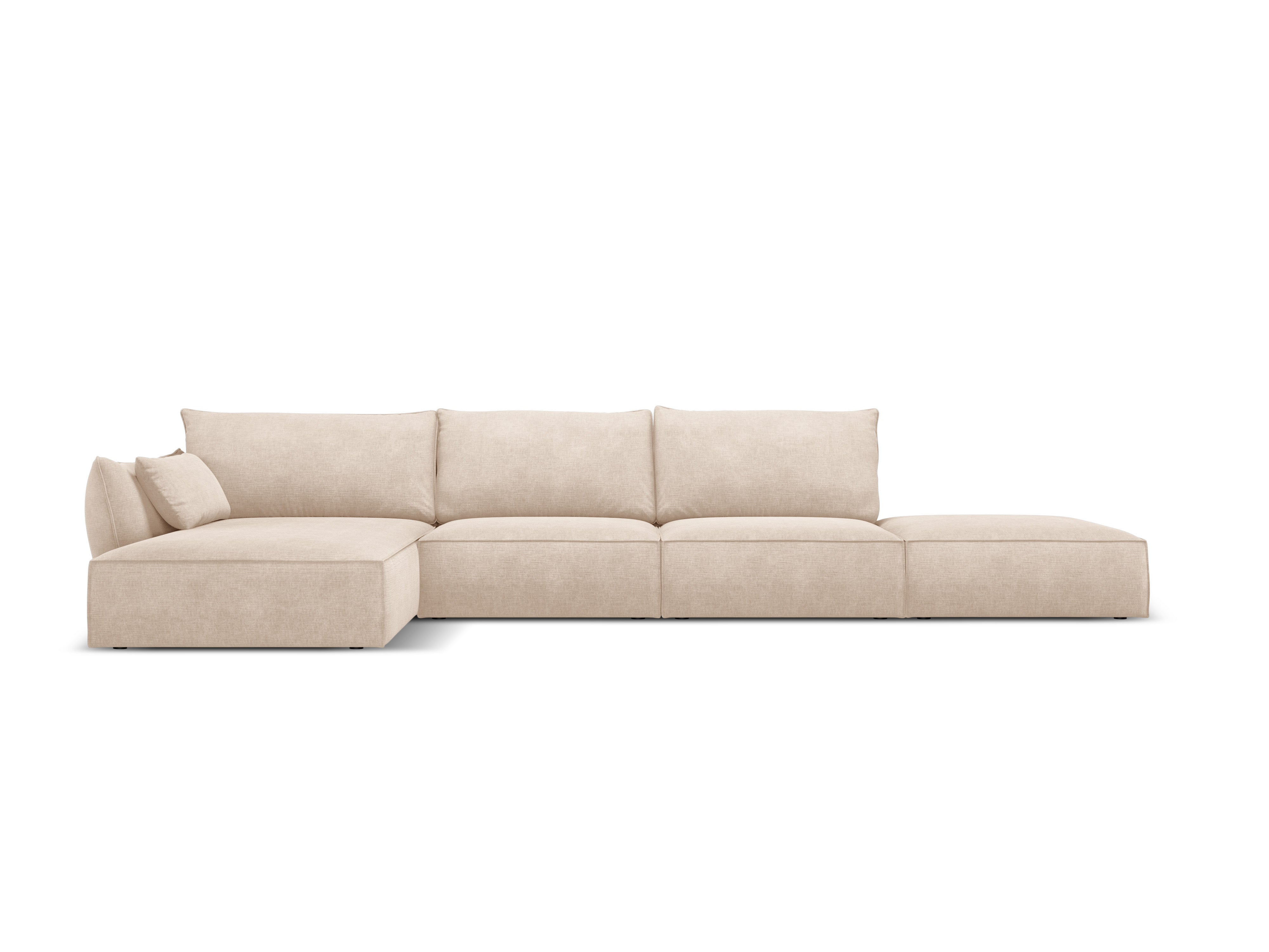 A corner in the SZENIL Fabric left -hand open Vanda beige