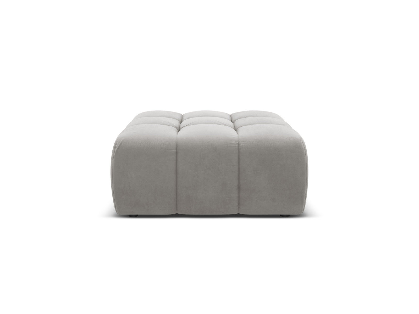 Samt Pouf AGAVE grau