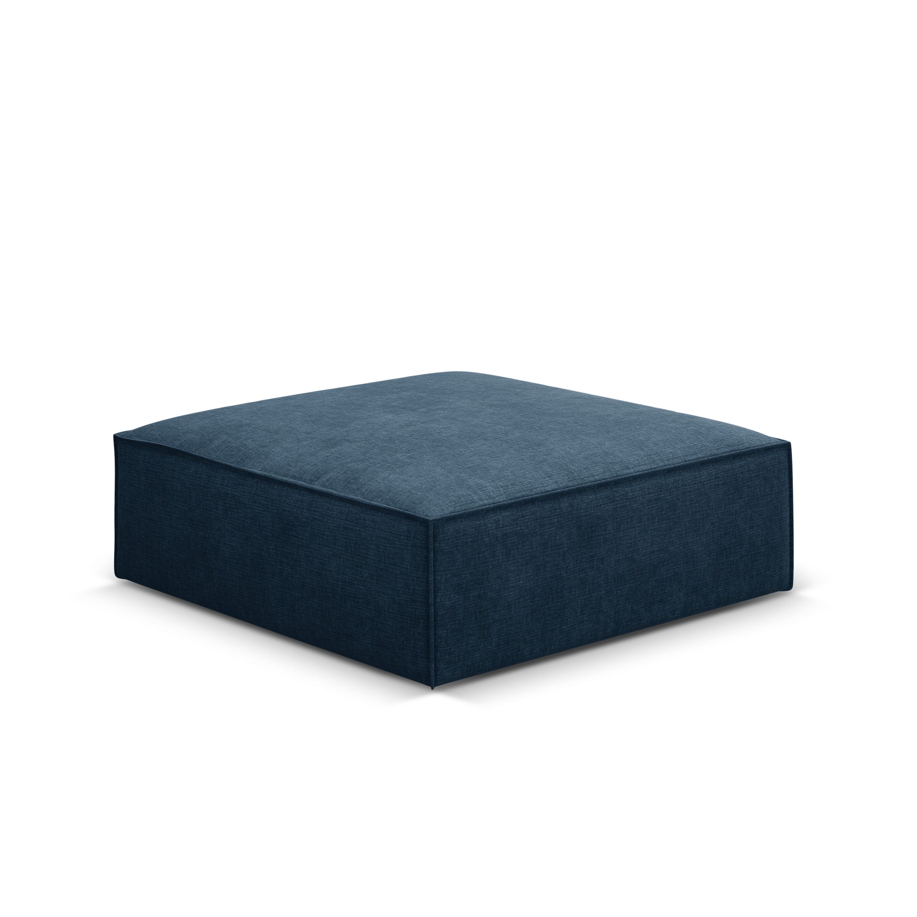 Pouf in the szenil fabric of Vanda Royal Granat