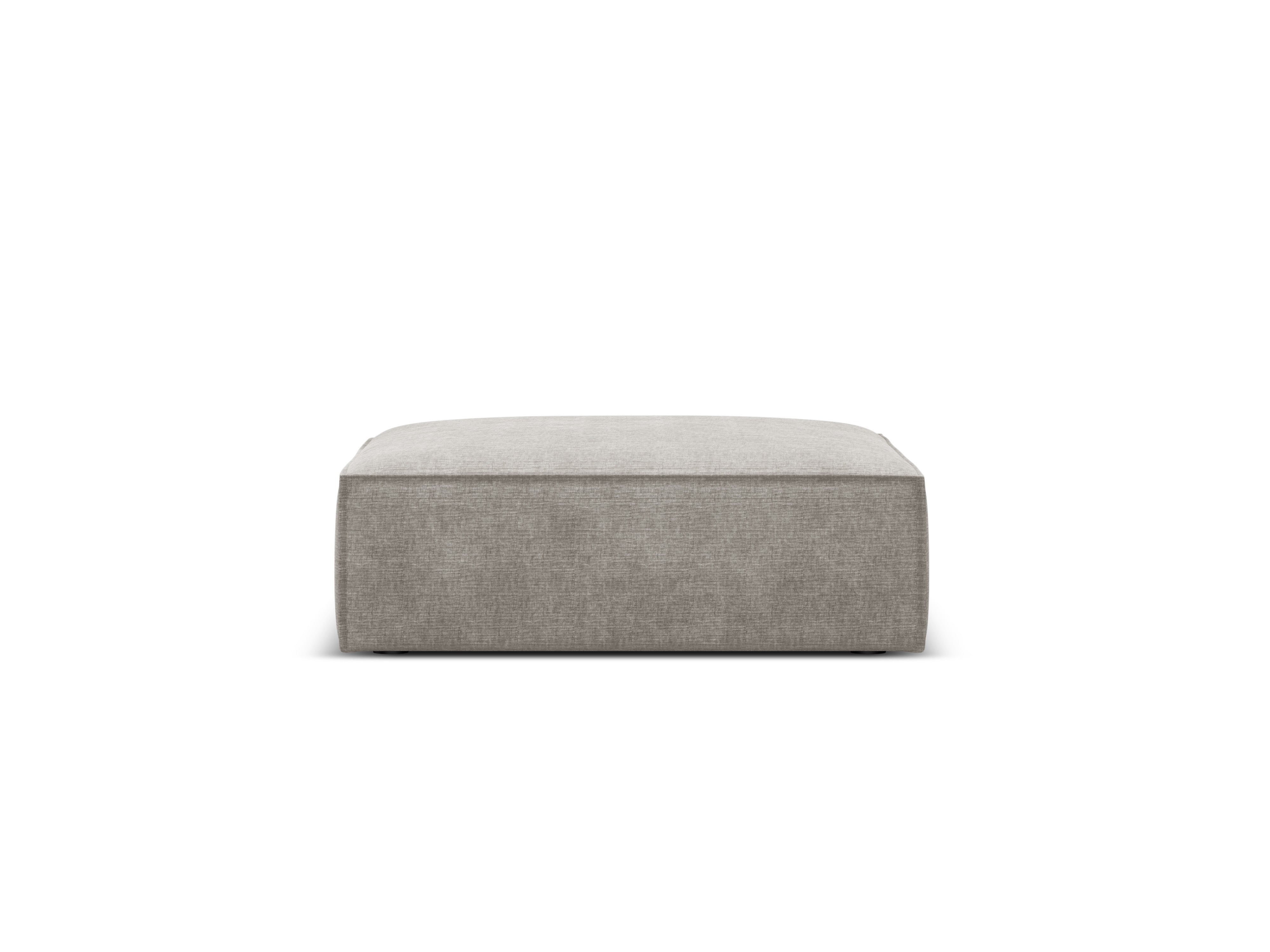 Pouf in the bright -gray szenil fabric