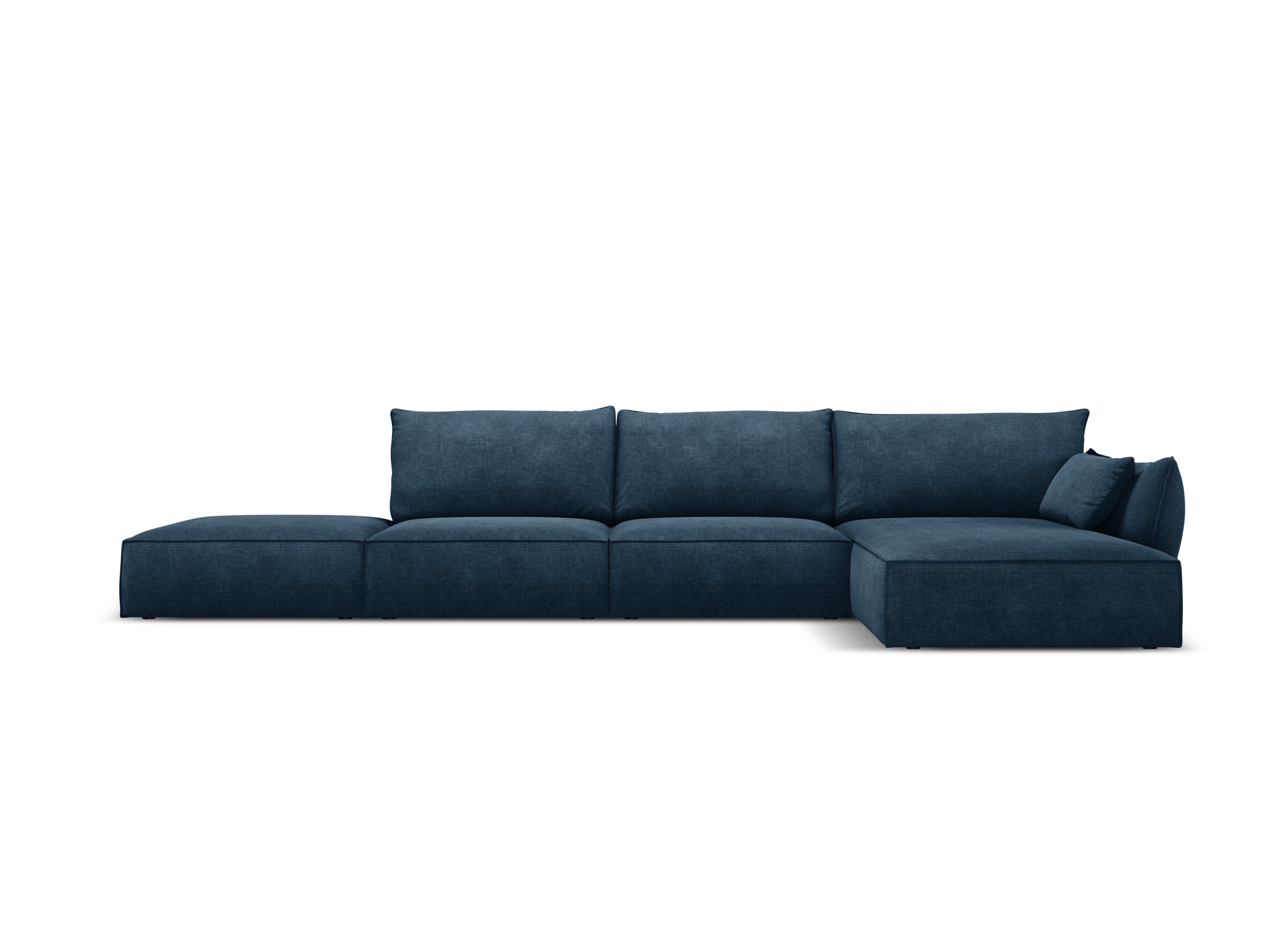 Corner in the SZENIL Fabric Right -hand open Vanda Royal Granat