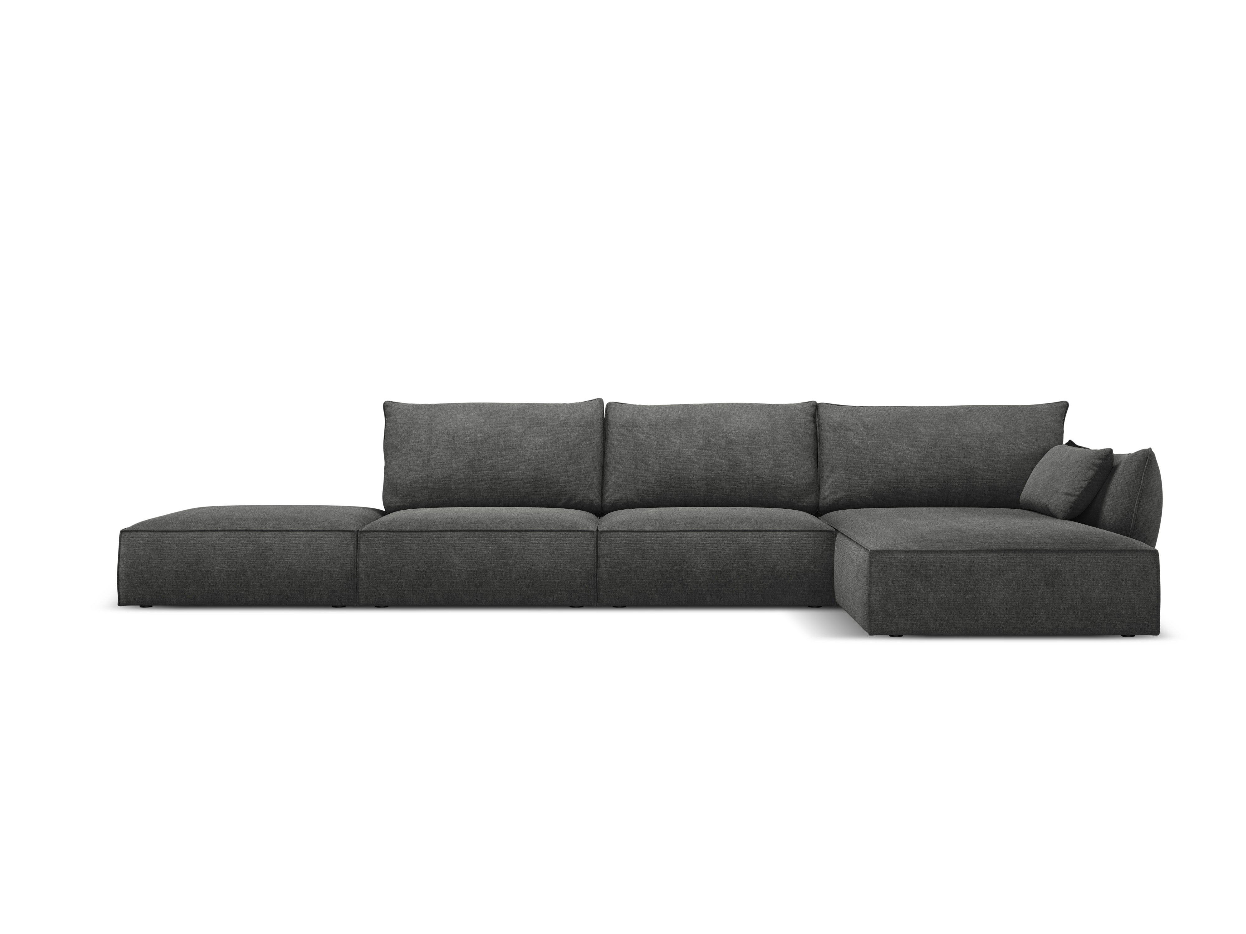 Corner in the SZENIL Fabric Right -hand open Vanda dark gray