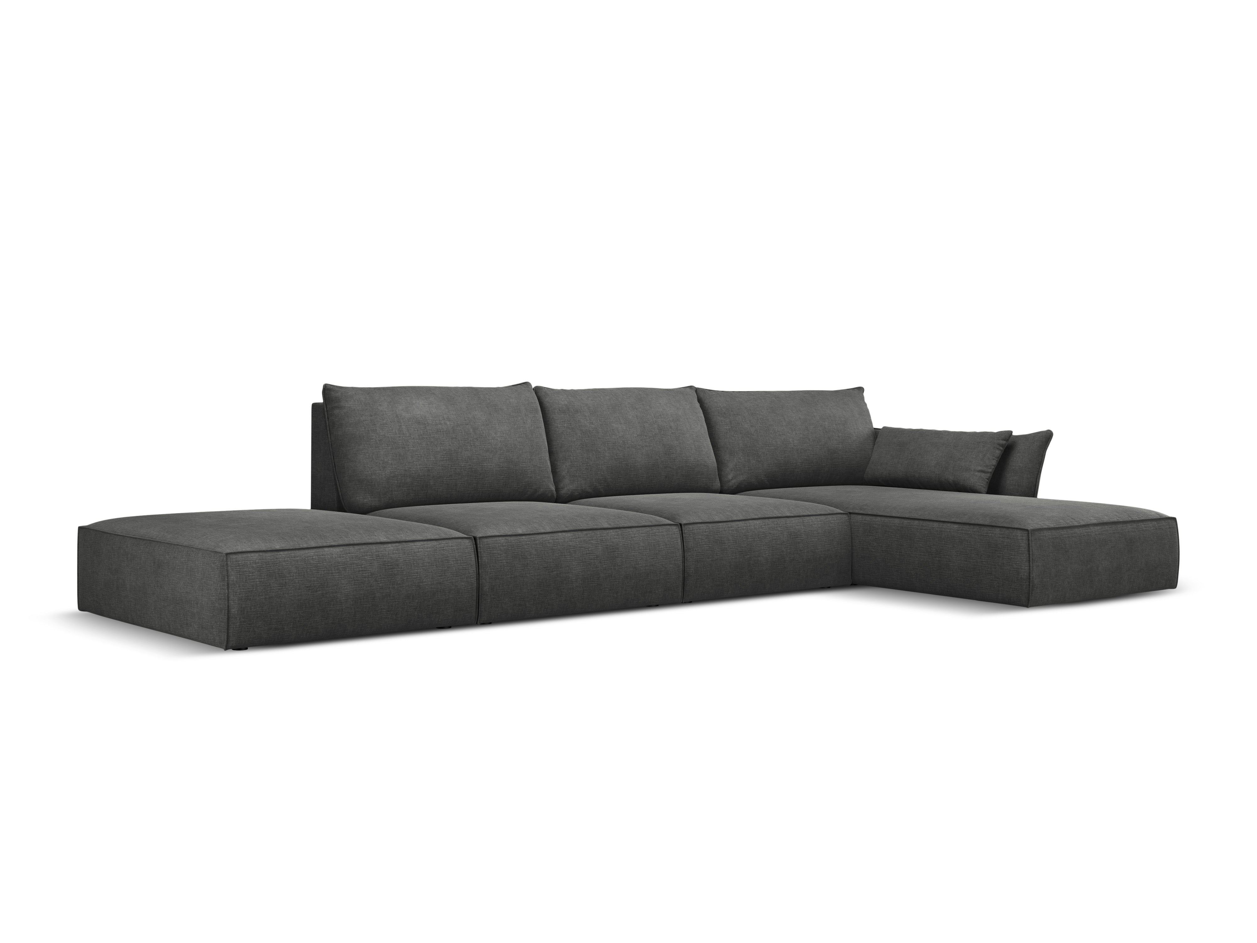 Corner in the SZENIL Fabric Right -hand open Vanda dark gray