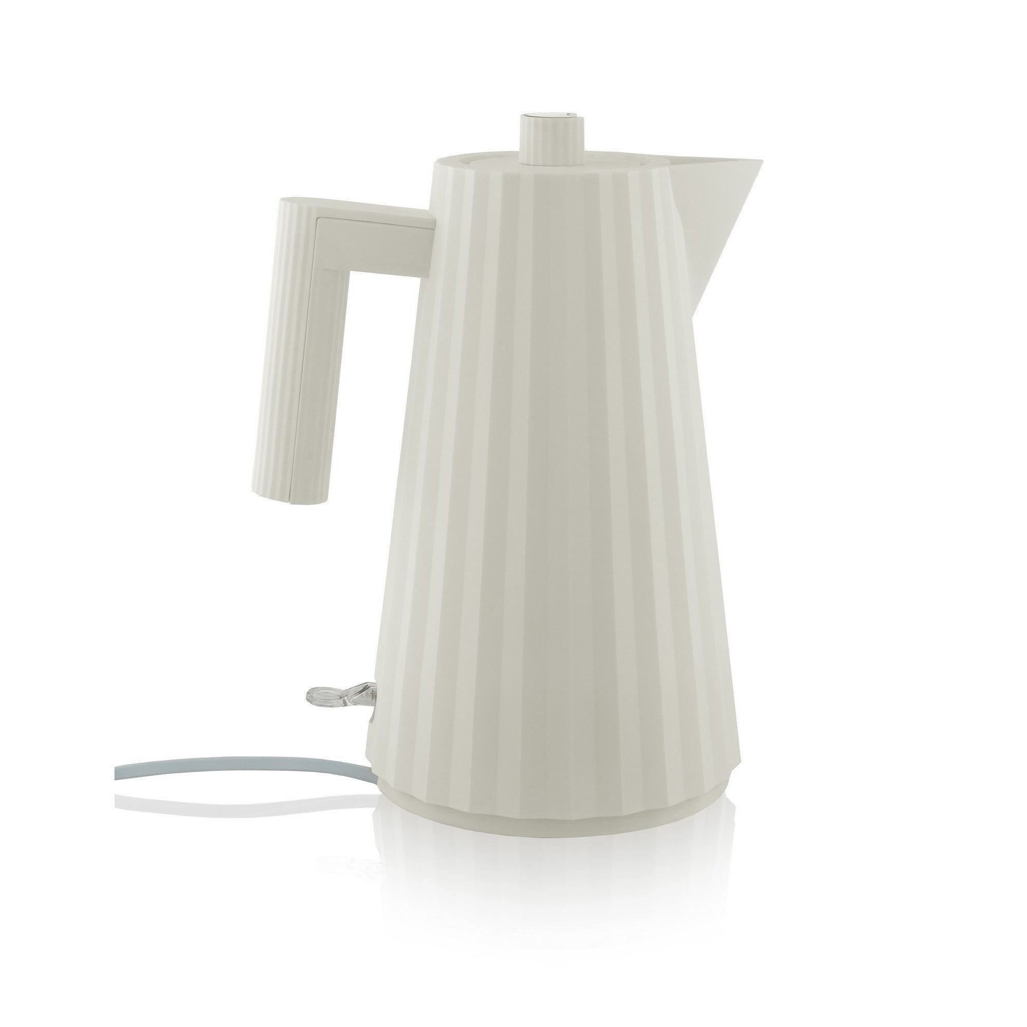 Plissé electric kettle white