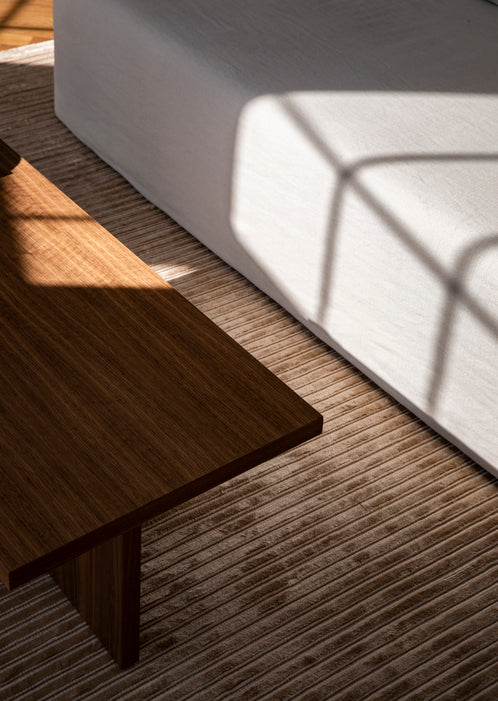 ANDROGYNE coffee table dark oak wood