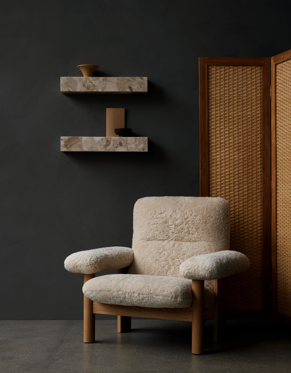 PLINTH Hanging Shelf Sandstone