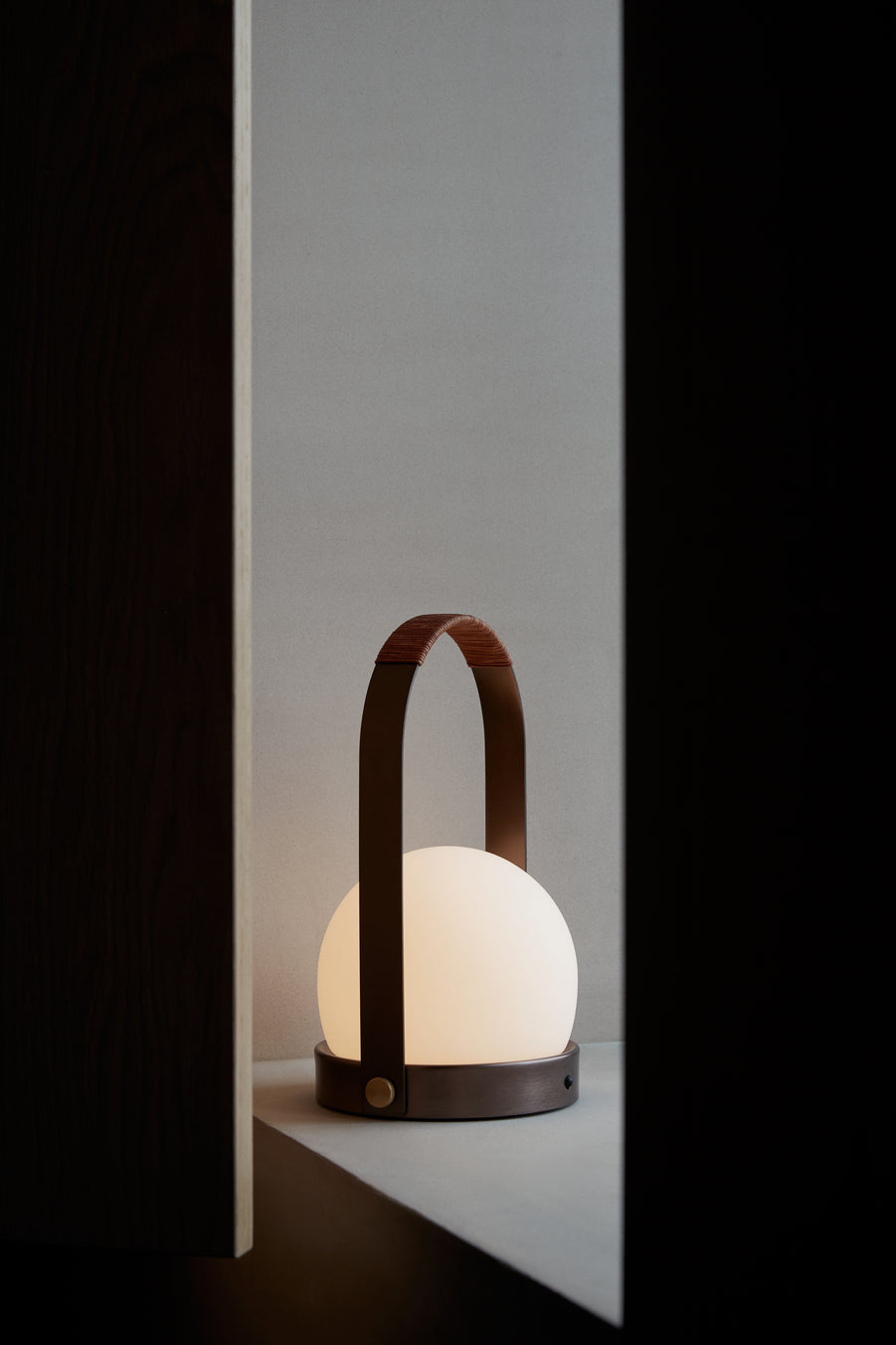 Portable lamp CARRIE bronzed brass