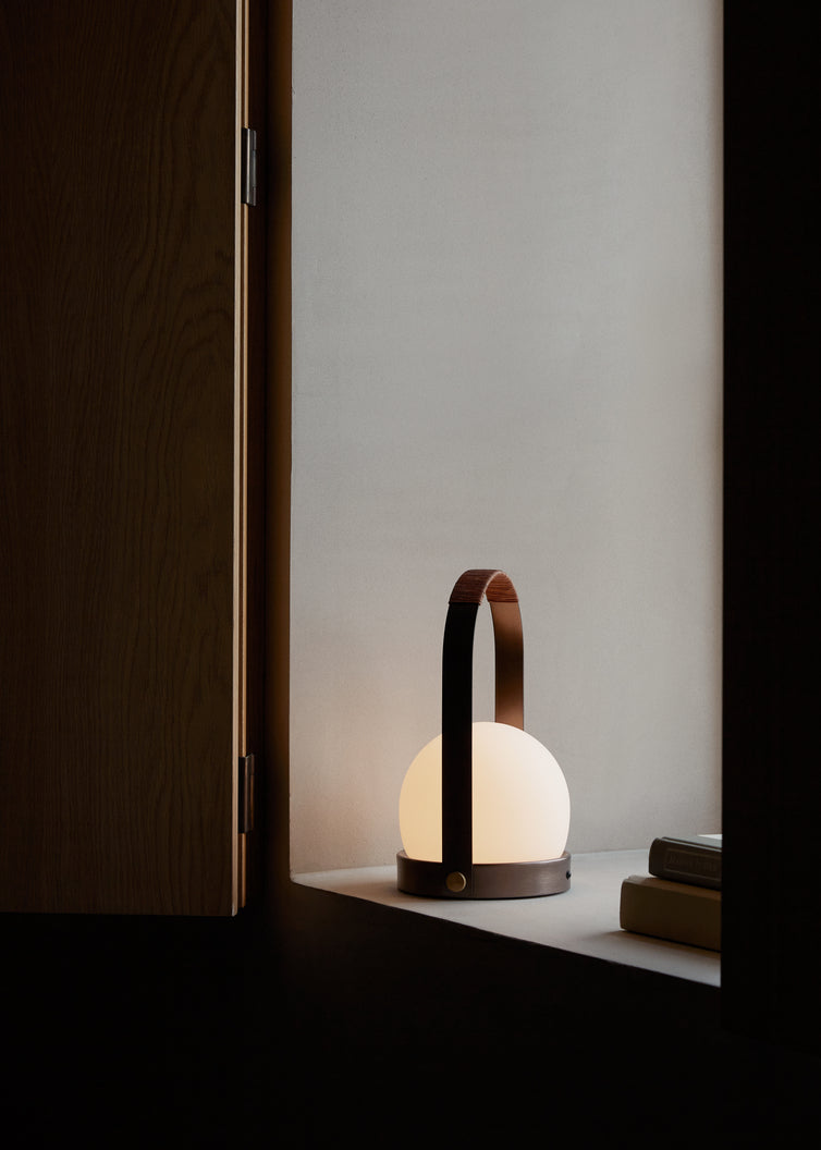 Portable lamp CARRIE bronzed brass
