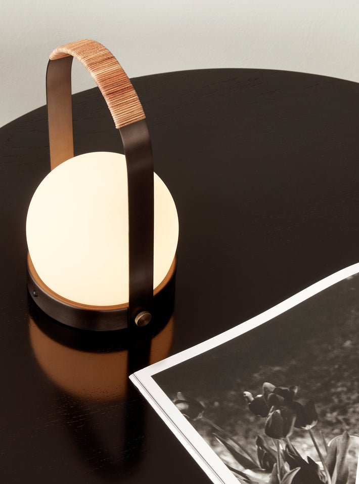 Portable lamp CARRIE bronzed brass