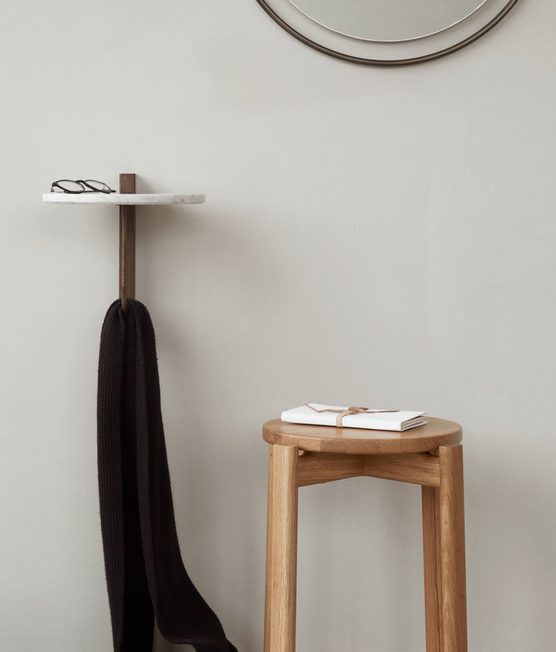 PASSAGE stool walnut wood