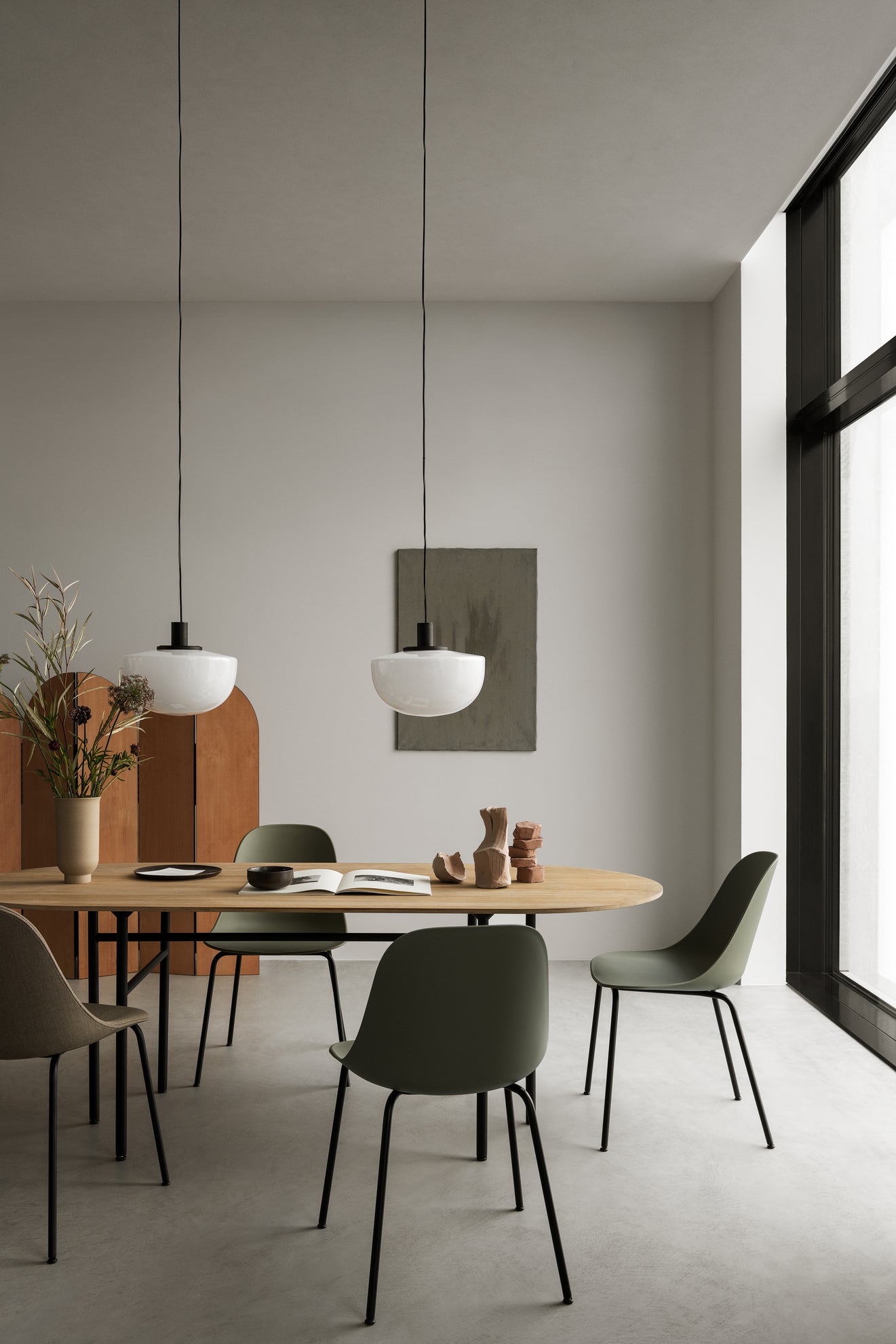 Pendelleuchte BANK rauchiges Glas