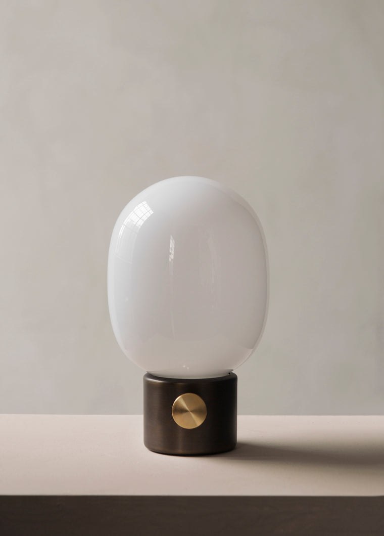 JWDA Table Lamp Blown Glass with Brass Base