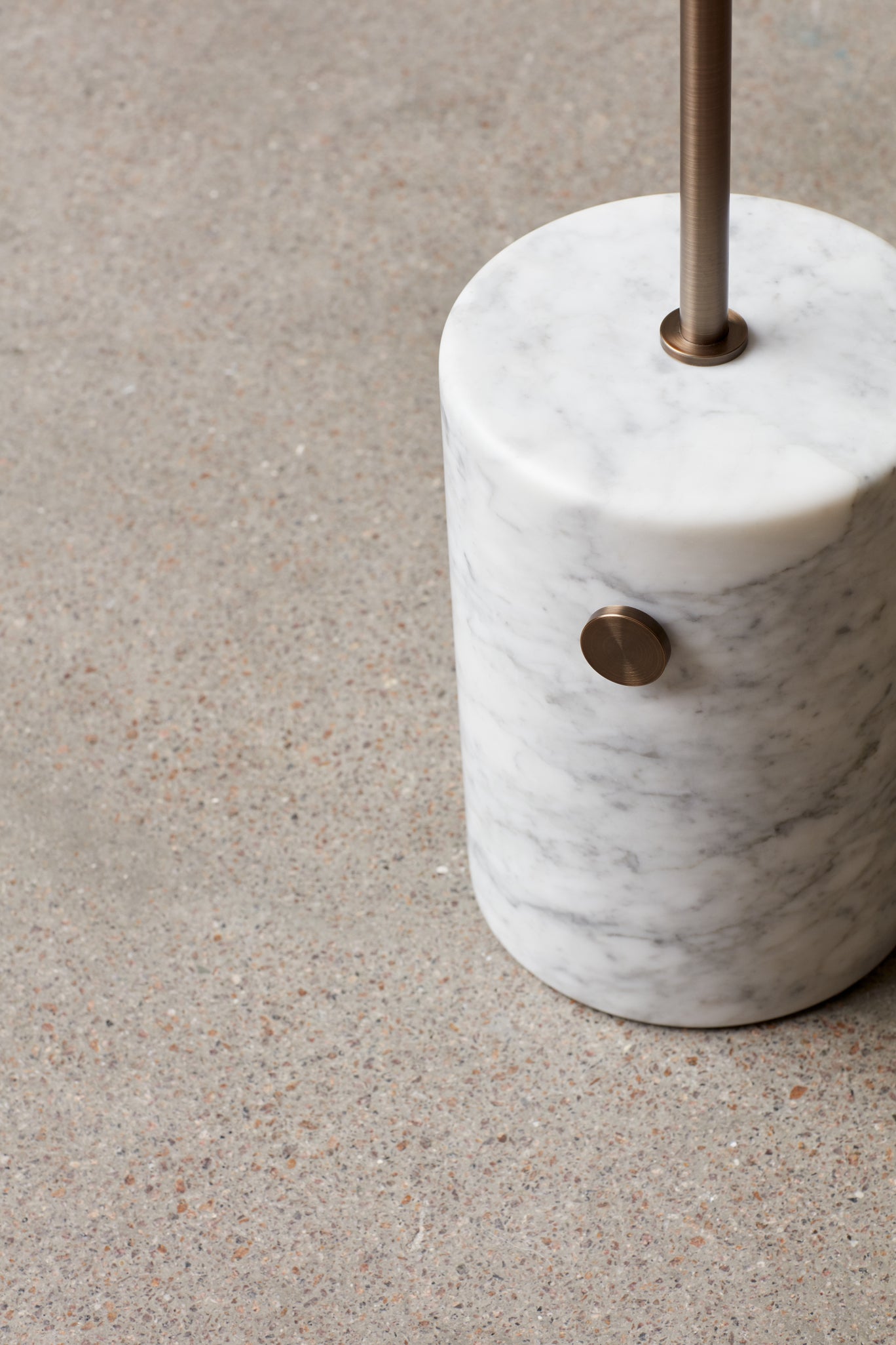 JWDA Floor Lamp Beige Travertine