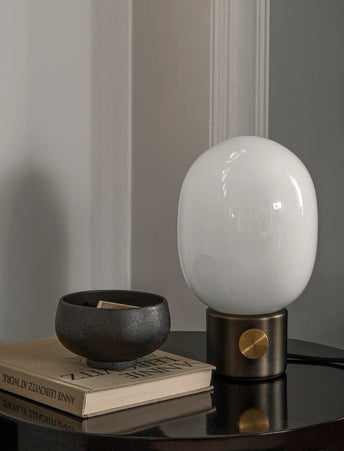 JWDA Table Lamp Blown Glass with Brass Base
