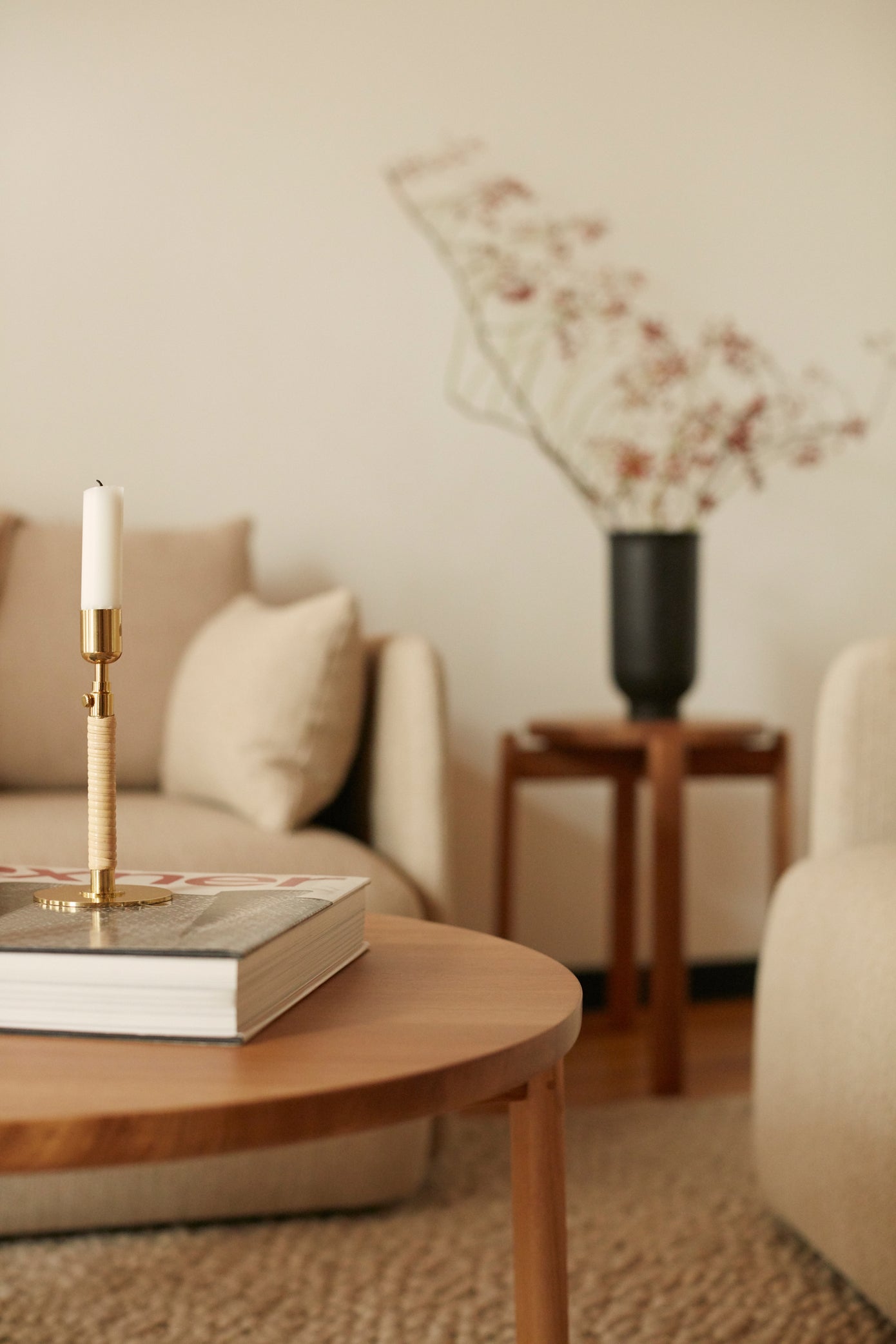 PASSAGE oak wood coffee table