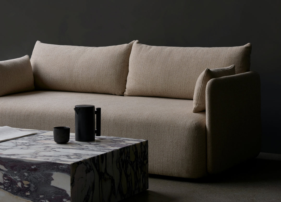 3-seater OFFSET sofa beige