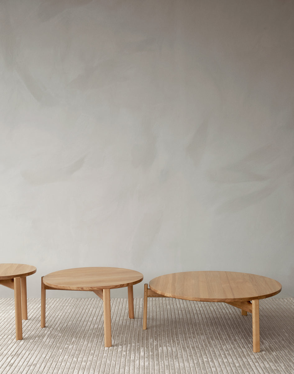 PASSAGE oak wood coffee table