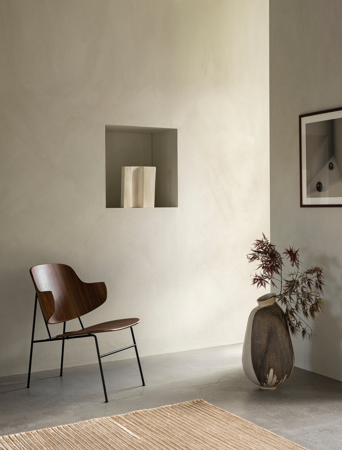 Sessel PENGUIN braunes Leder